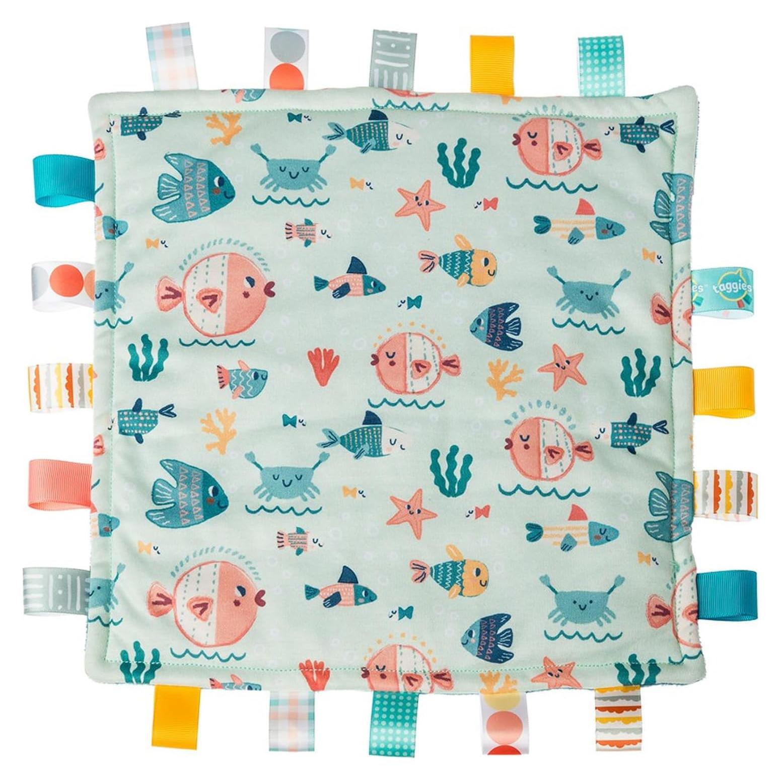 Manta de Seguridad Taggies Original Mary Meyer 30x30 cm Peces