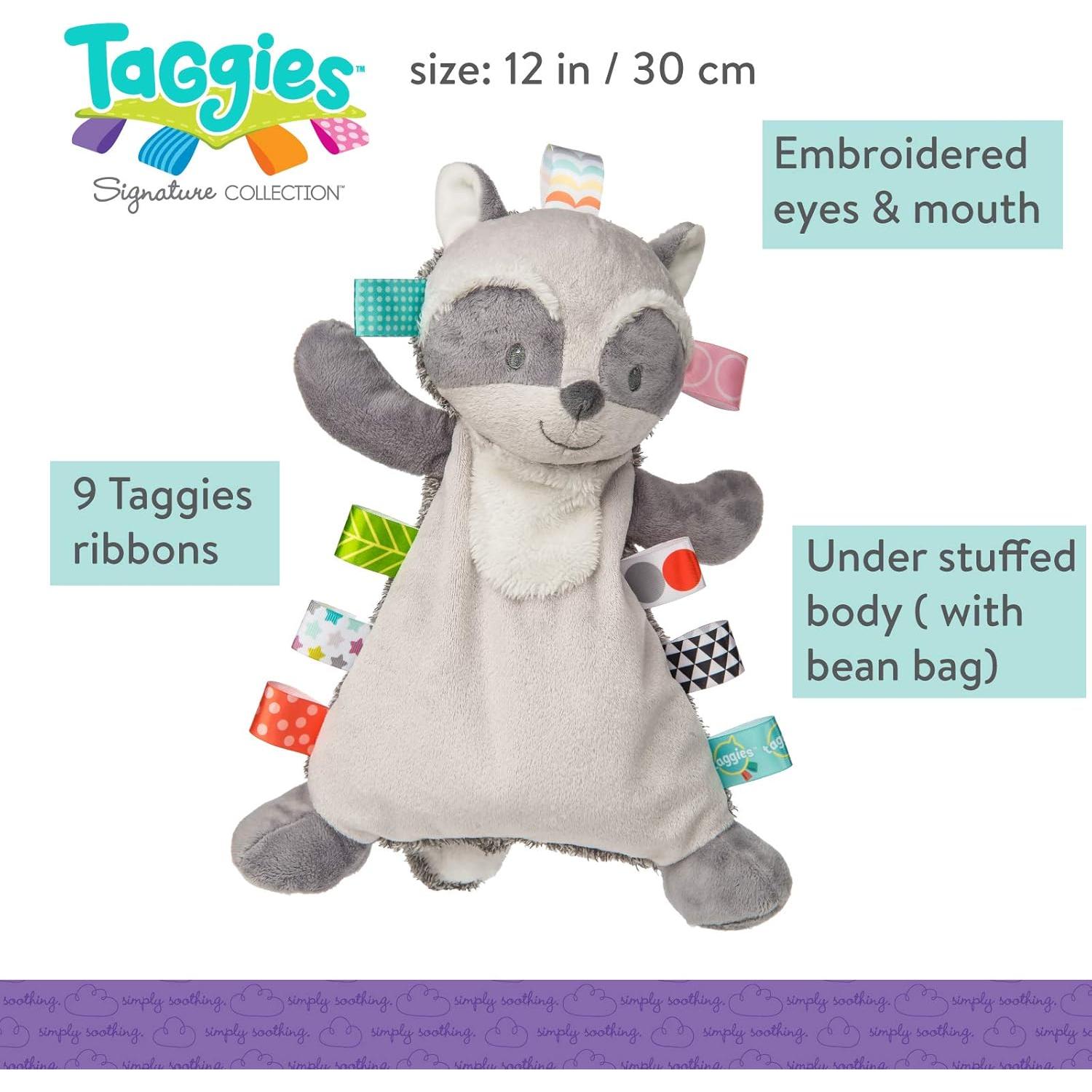Juguete Suave Taggies Harley Raccoon 30 cm con Etiquetas