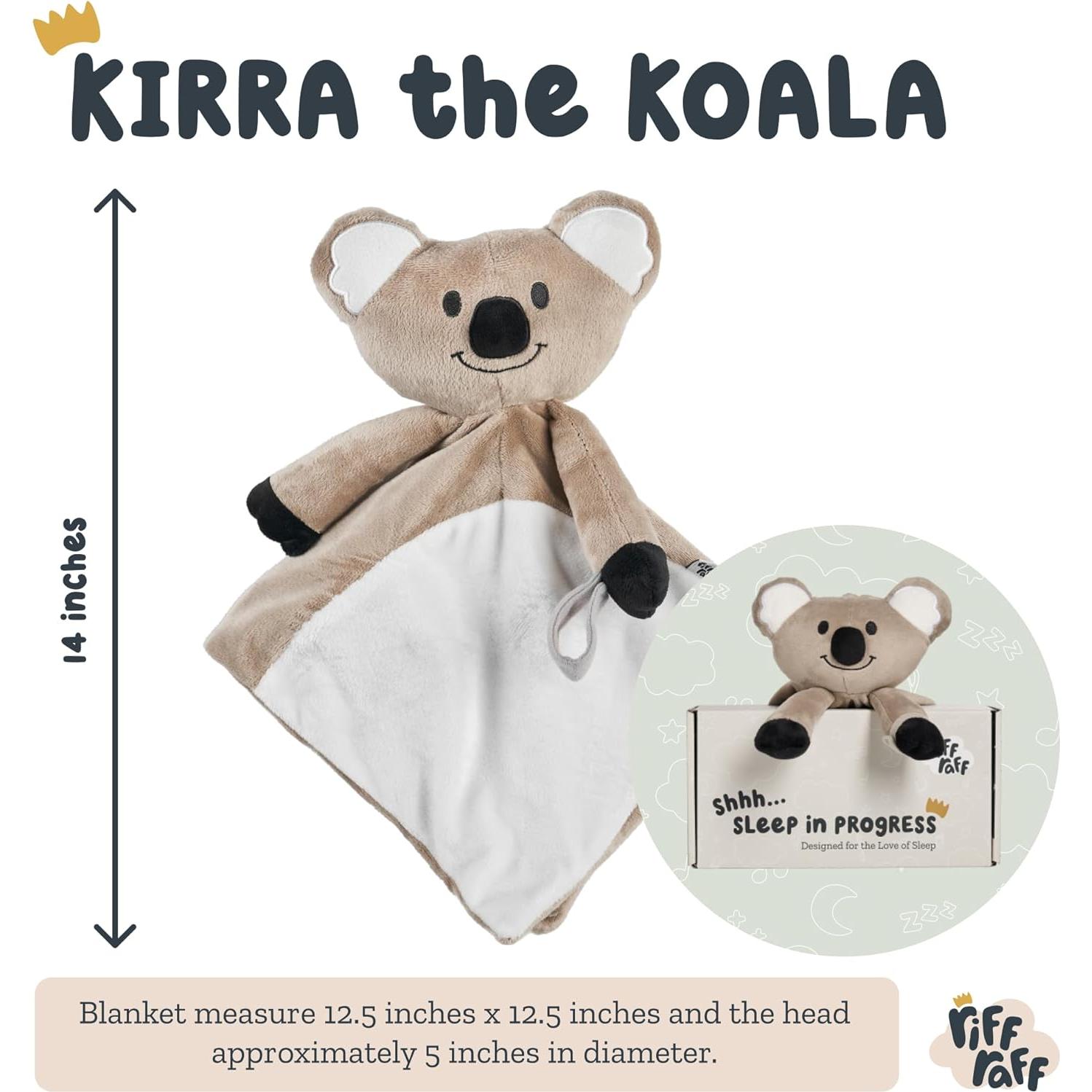 Riff Raff Koala Peluche Musical para Bebé - Ruido Blanco y Cuna