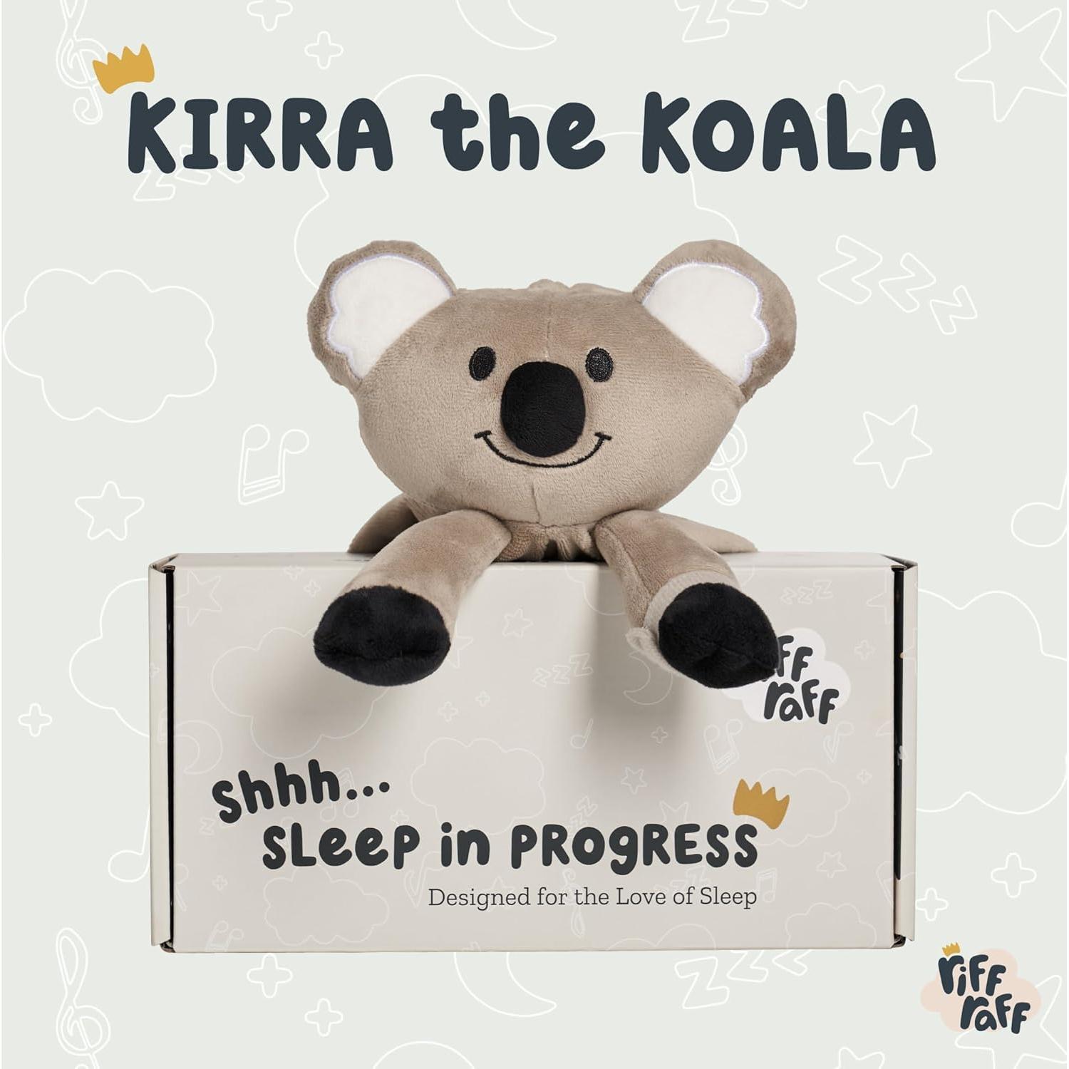 Riff Raff Koala Peluche Musical para Bebé - Ruido Blanco y Cuna