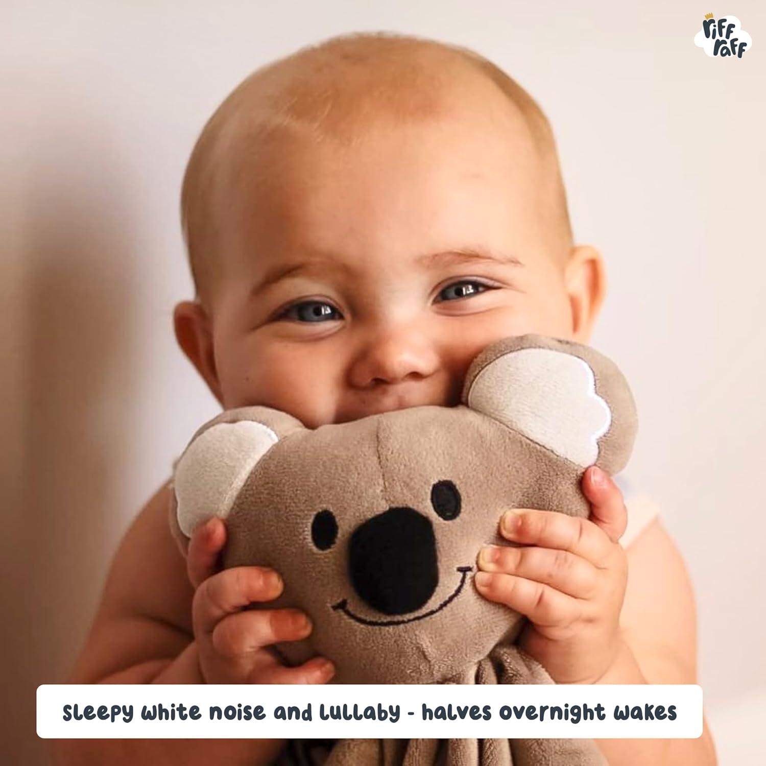 Riff Raff Koala Peluche Musical para Bebé - Ruido Blanco y Cuna