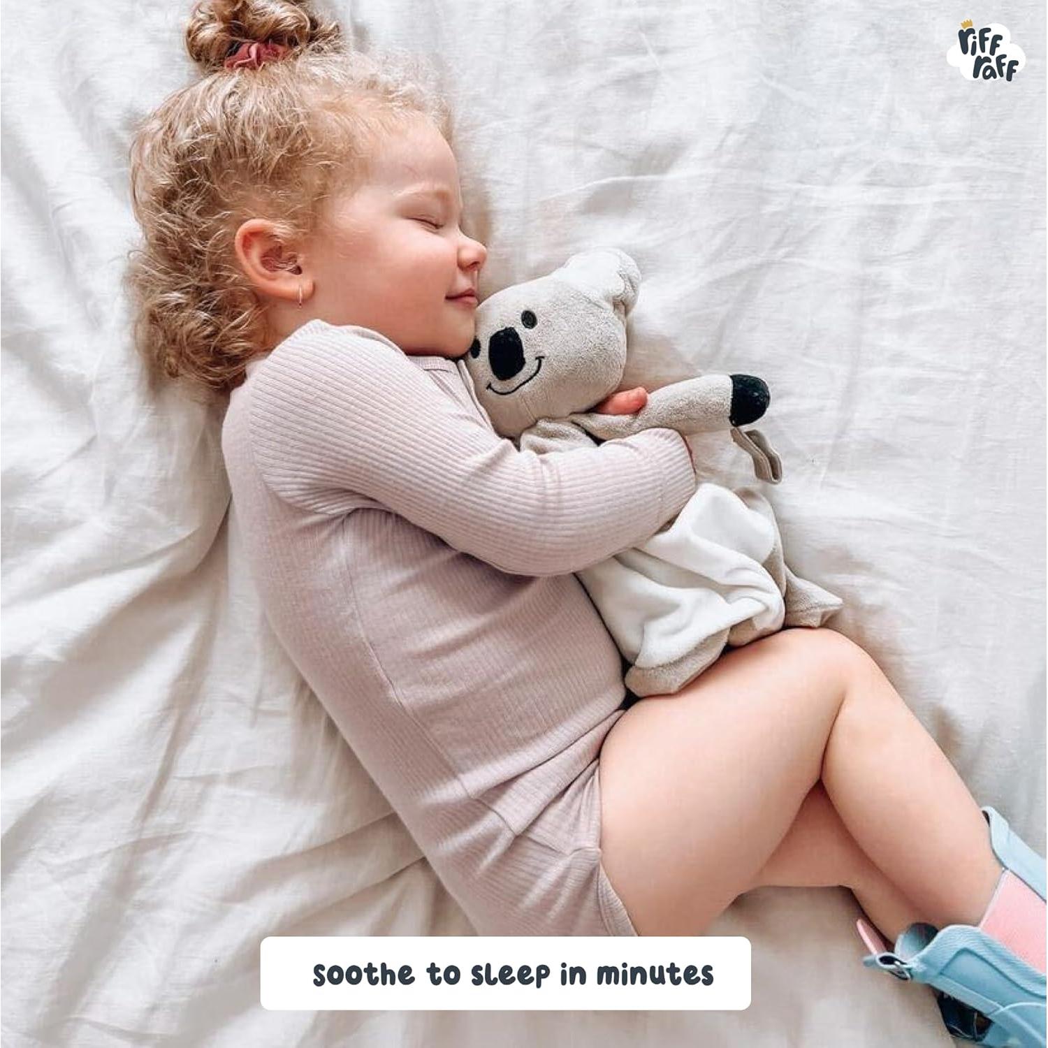 Riff Raff Koala Peluche Musical para Bebé - Ruido Blanco y Cuna