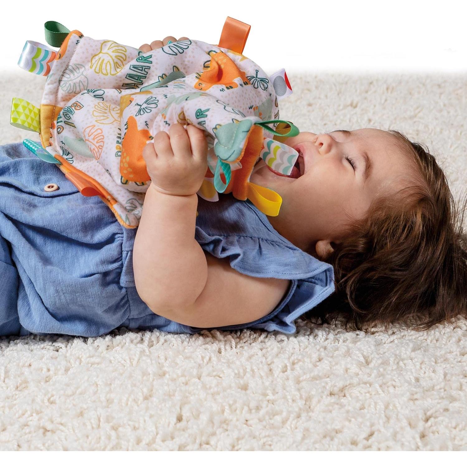 Manta de Seguridad Mary Meyer Taggies Dinosaurio 30x30 cm