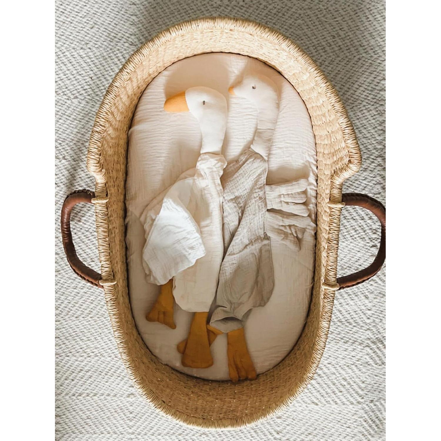 Manta de Juguete para Bebés Wimist Pato Suave Algodón Muslín