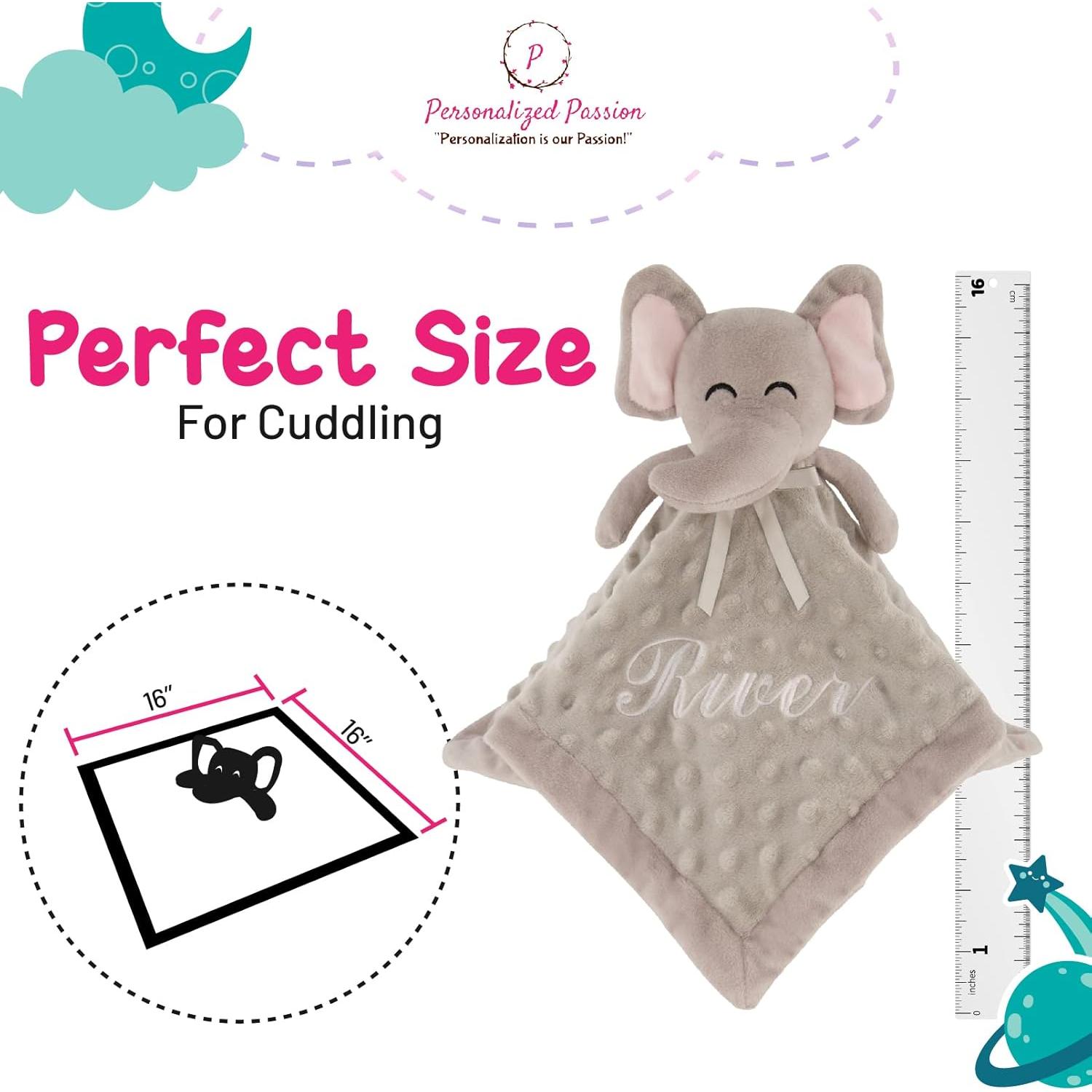 Manta Personalizada para Bebé Pasión Rosa con Conejo Bordado