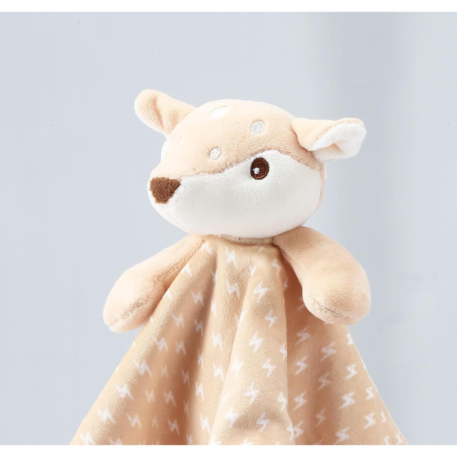 Manta de Felpa CREVENT para Bebés - Ciervo Marrón 35.5 cm