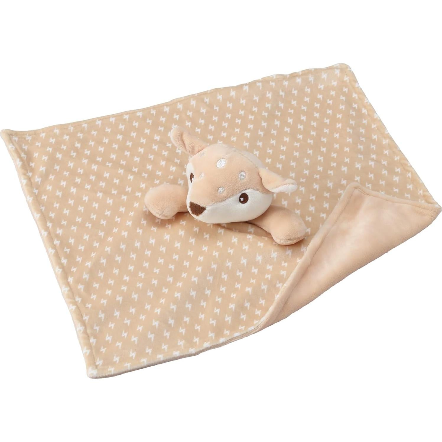 Manta de Felpa CREVENT para Bebés - Ciervo Marrón 35.5 cm