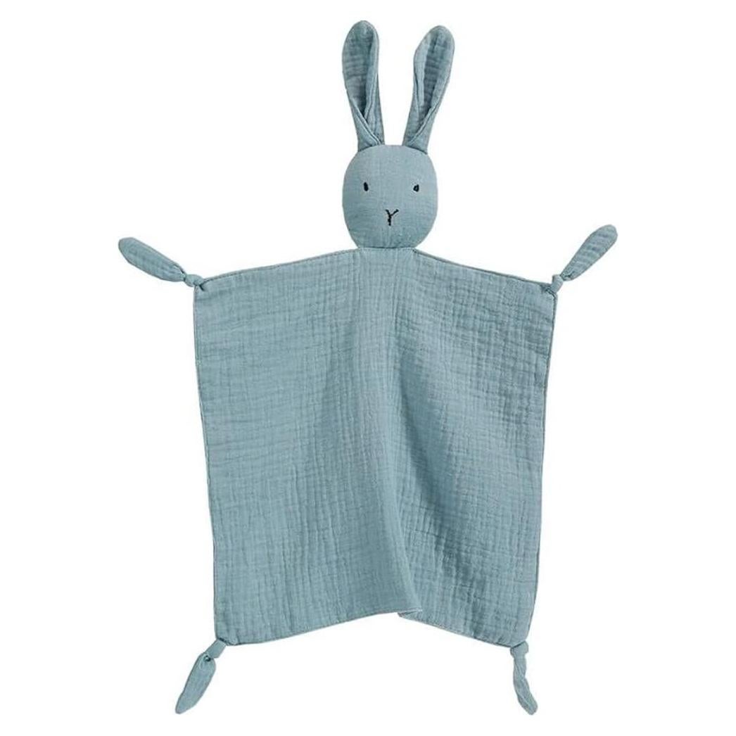 Manta de Muselina de Algodón Orgánico PEIPEIWU Conejo 28x28cm