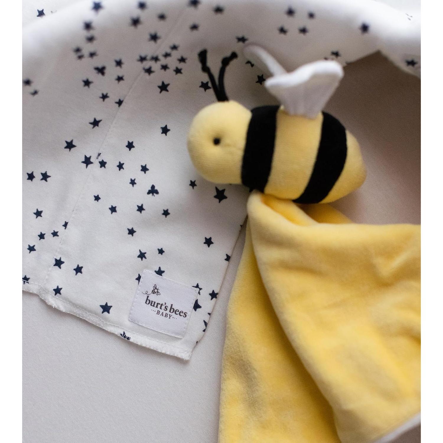 Manta de Seguridad de Peluche Burt's Bees Baby Abeja 30x30 cm