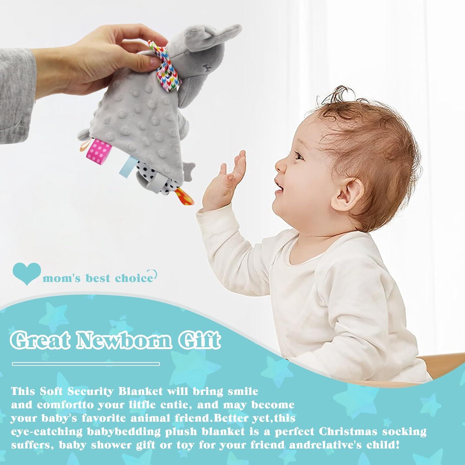 Manta de Seguridad Elefante Numyawl para Bebés 28x28 cm