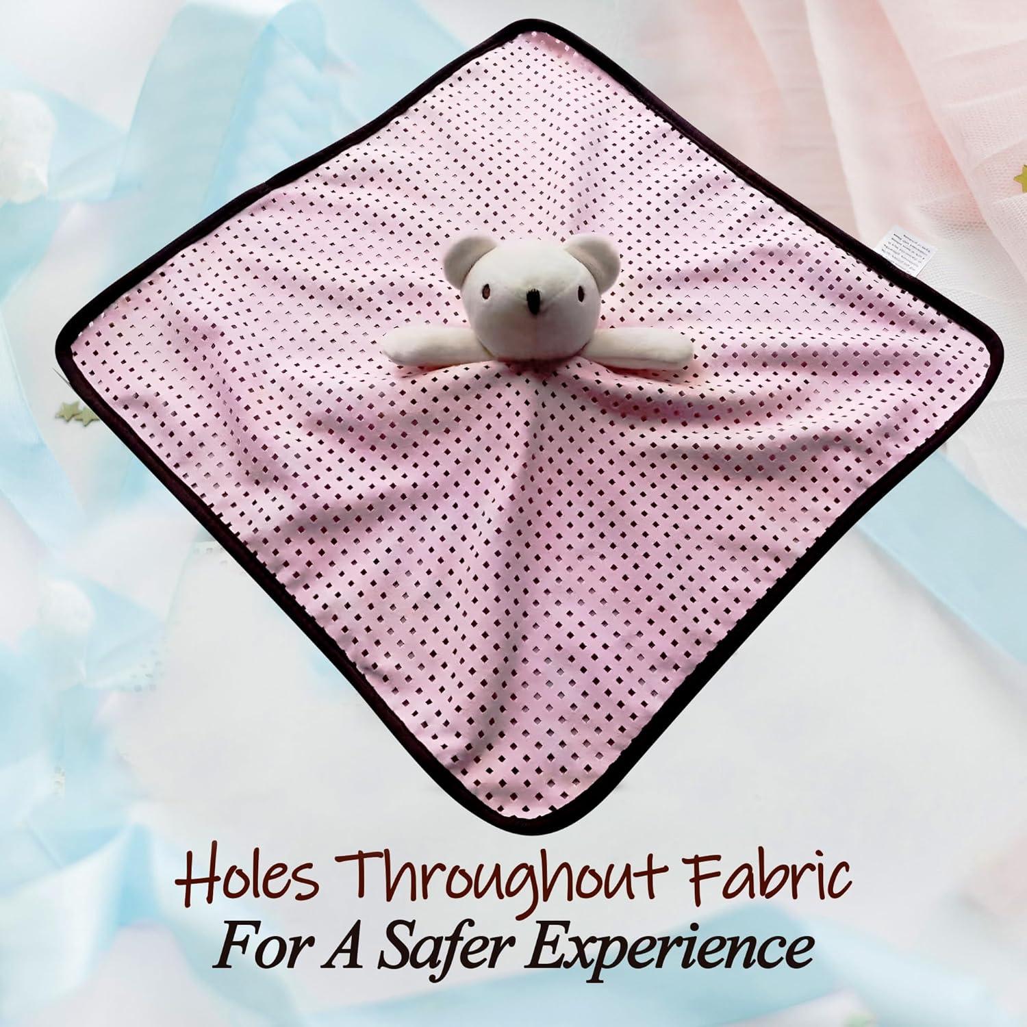 Manta de Seguridad para Bebés Jayour Rosa 40x40 cm Transpirable