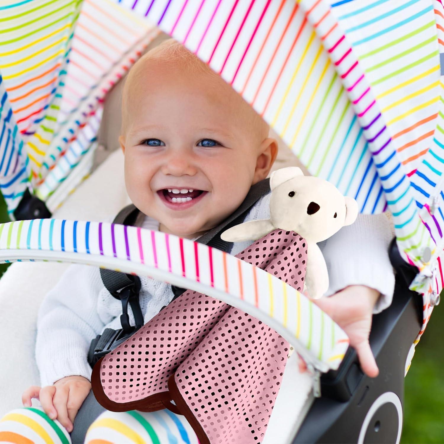 Manta de Seguridad para Bebés Jayour Rosa 40x40 cm Transpirable