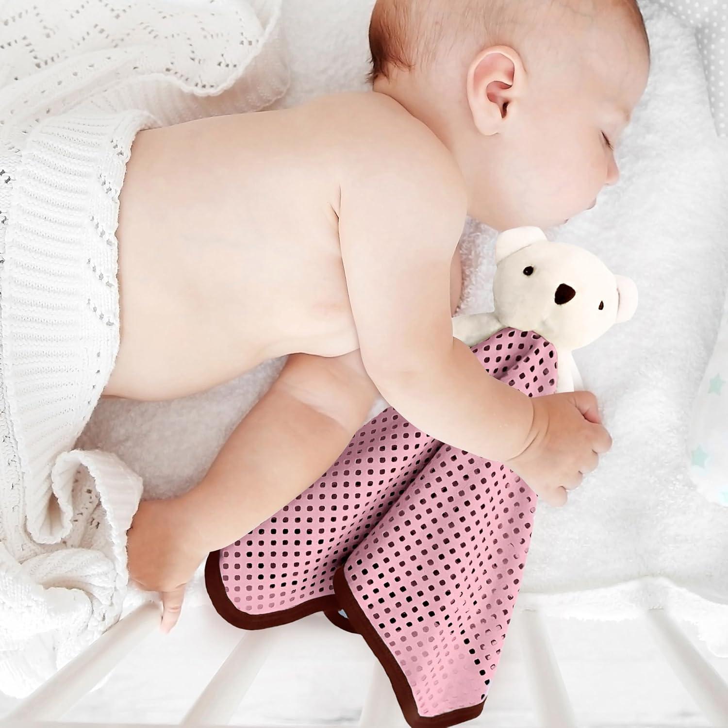 Manta de Seguridad para Bebés Jayour Rosa 40x40 cm Transpirable