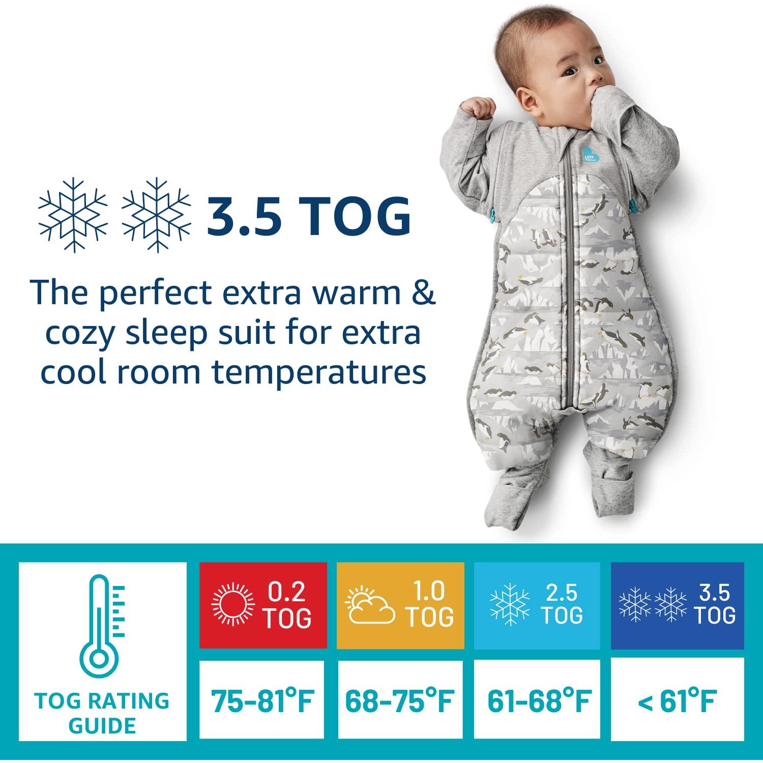 Love to Dream Swaddle UP Traje de Transición 3.5 TOG Gris Grande