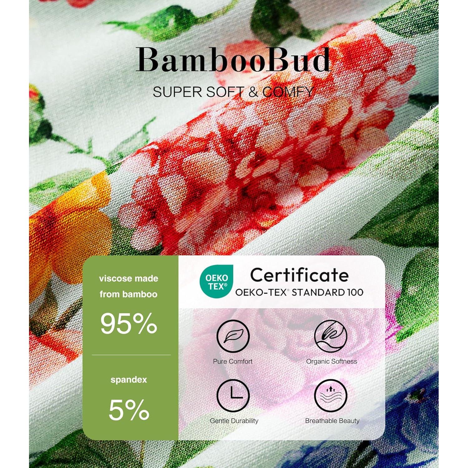 Mono sin mangas BambooBud para bebé 12-18 meses flores