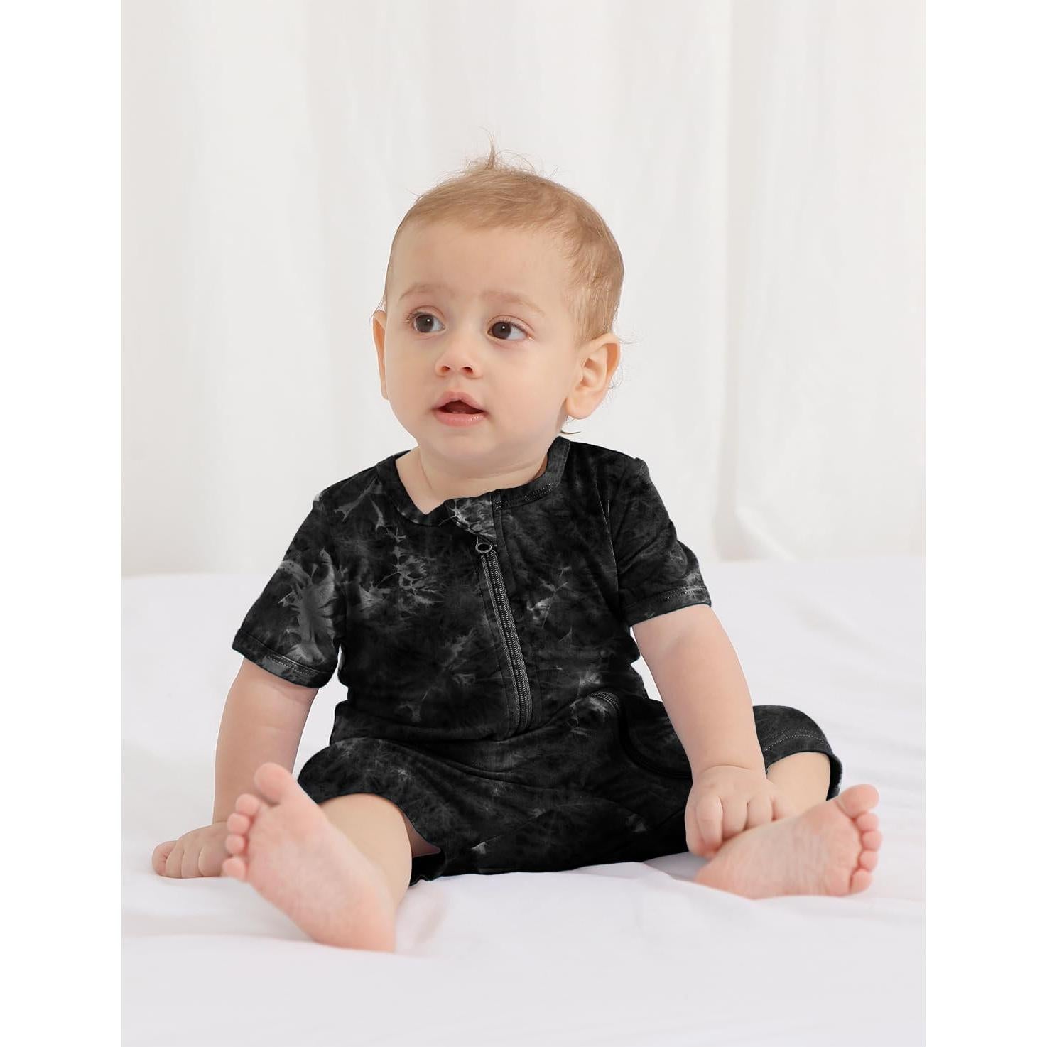 Pijamas de Bebé Jimonda Rayón de Bambú 3 Monos Tie Dye 0-24M