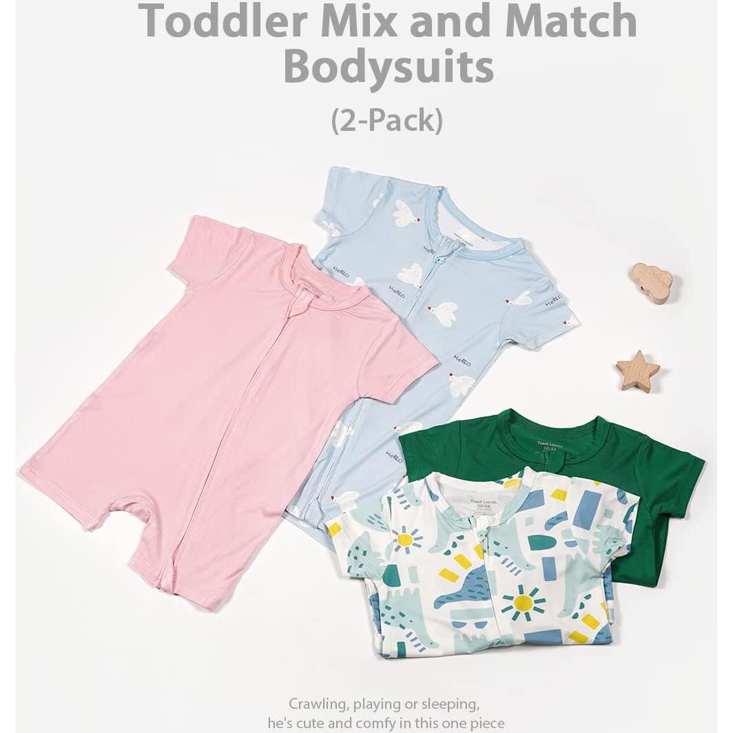 Pijamas de Viscosa de Bambú para Bebés 12-18 Meses Rojo