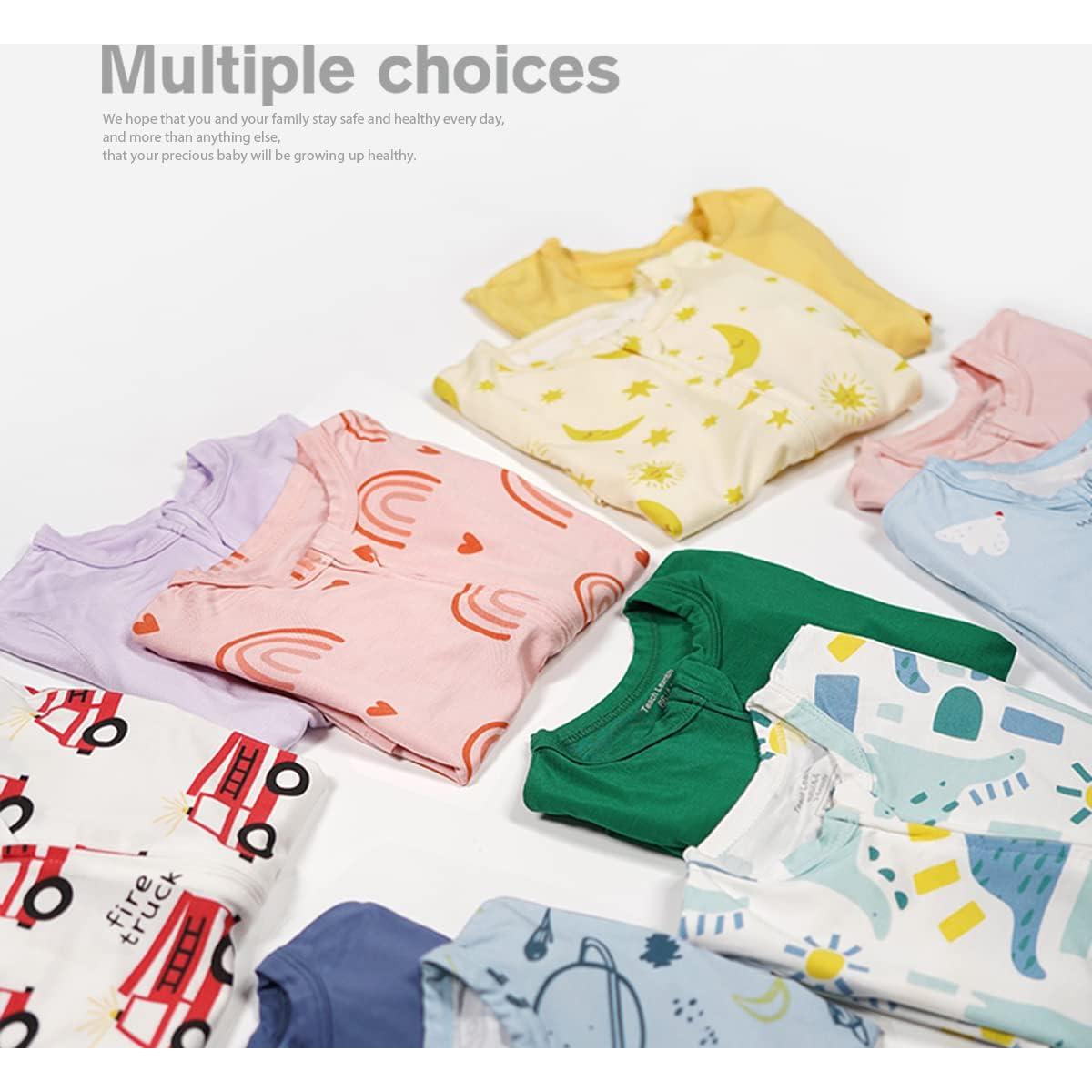 Pijamas de Viscosa de Bambú para Bebés 12-18 Meses Rojo