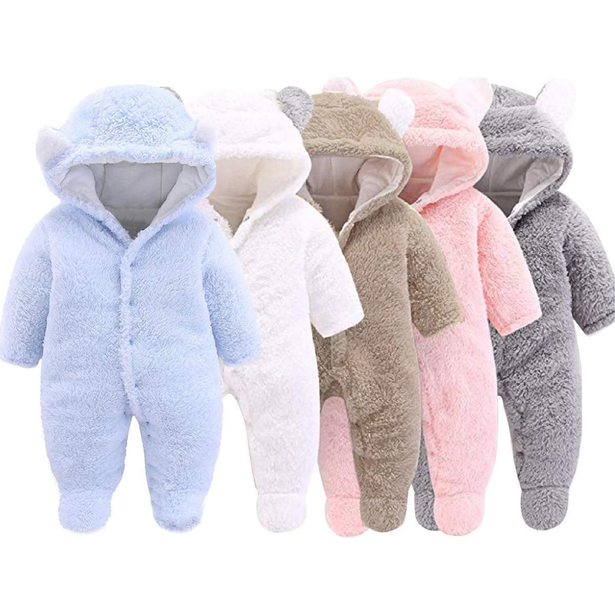 Mono de Invierno Unisex para Bebé 1-3 Meses XMWEALTHY