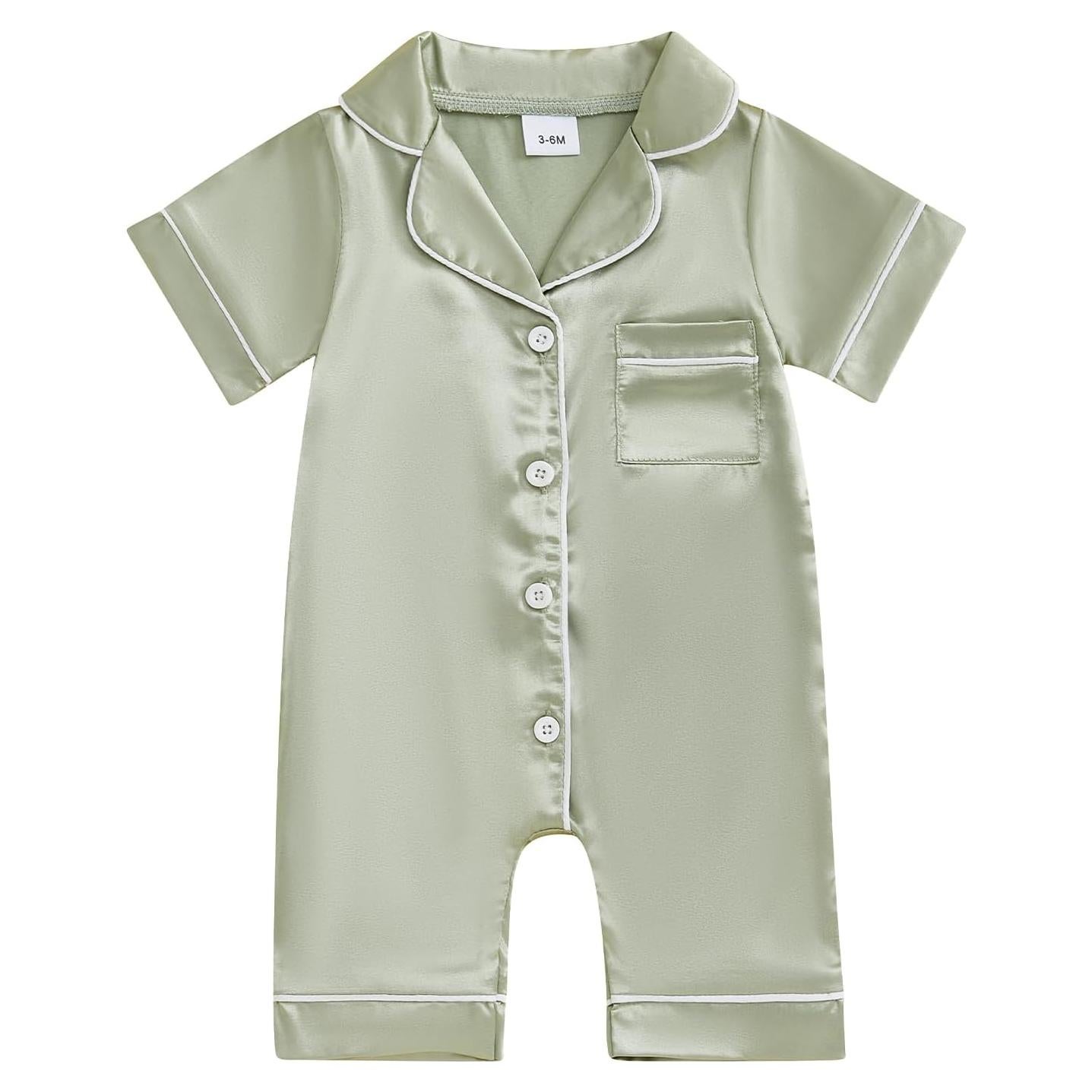 Pijamas de Seda Satinada Kuriozud para Niña 0-24 Meses