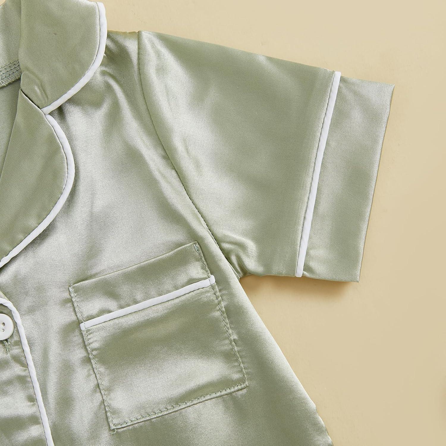 Pijamas de Seda Satinada Kuriozud para Niña 0-24 Meses