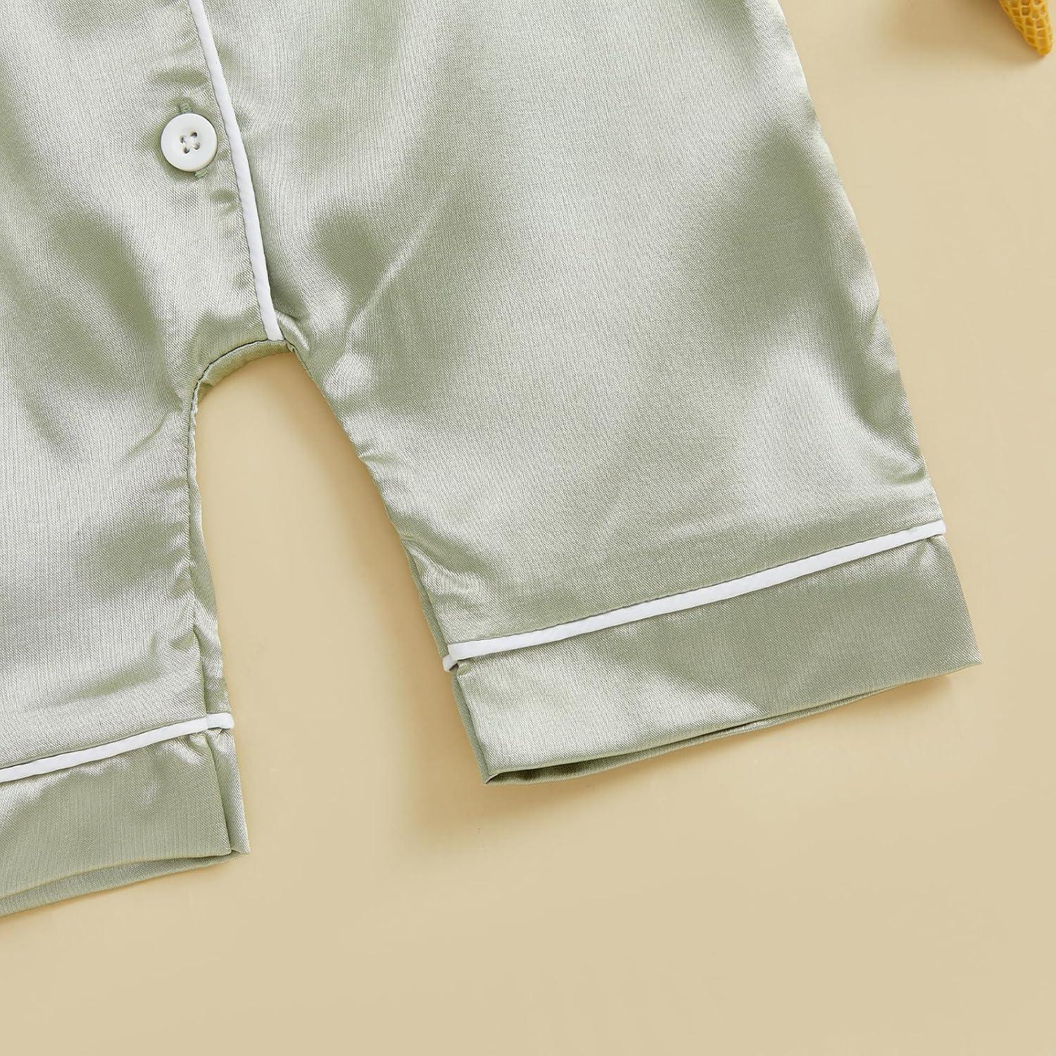 Pijamas de Seda Satinada Kuriozud para Niña 0-24 Meses