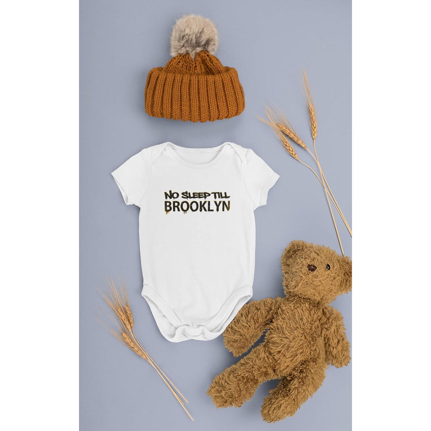 Mono de Bebé Niños Pop Threads No Sleep Till Brooklyn Negro 6 Meses