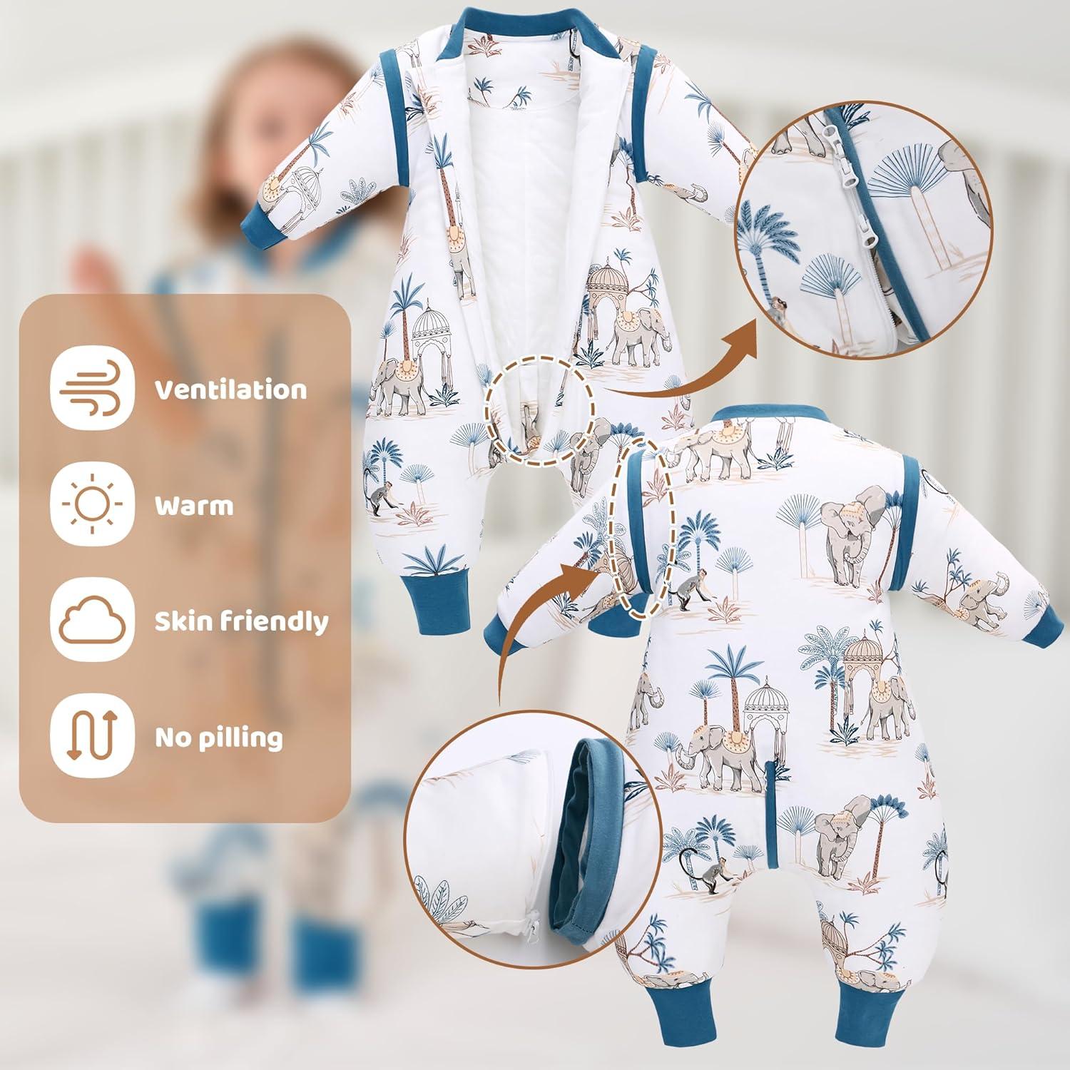 Saco de Sueño para Bebé LAT Invierno 2.5 TOG Mangas Removibles