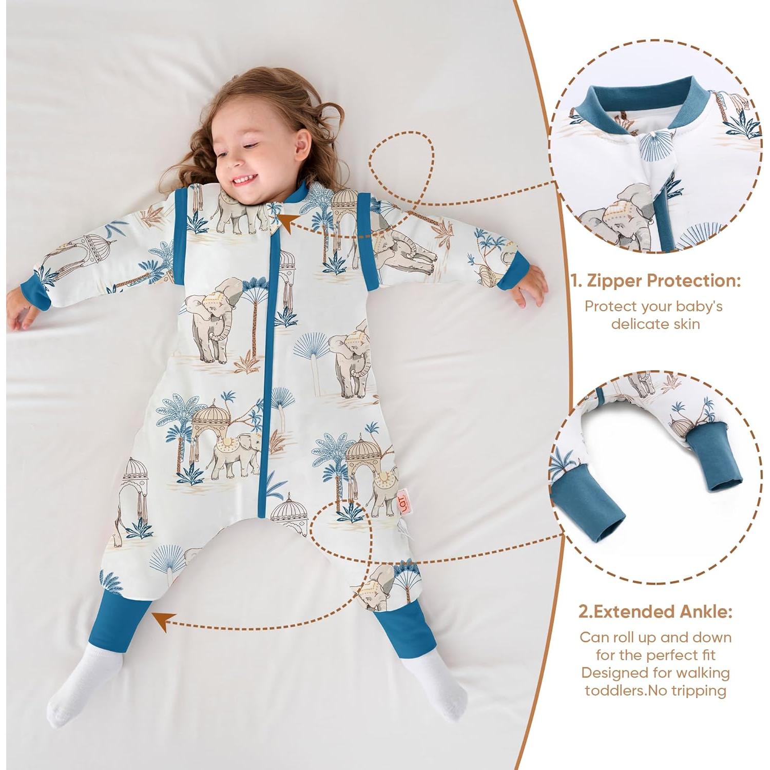 Saco de Sueño para Bebé LAT Invierno 2.5 TOG Mangas Removibles