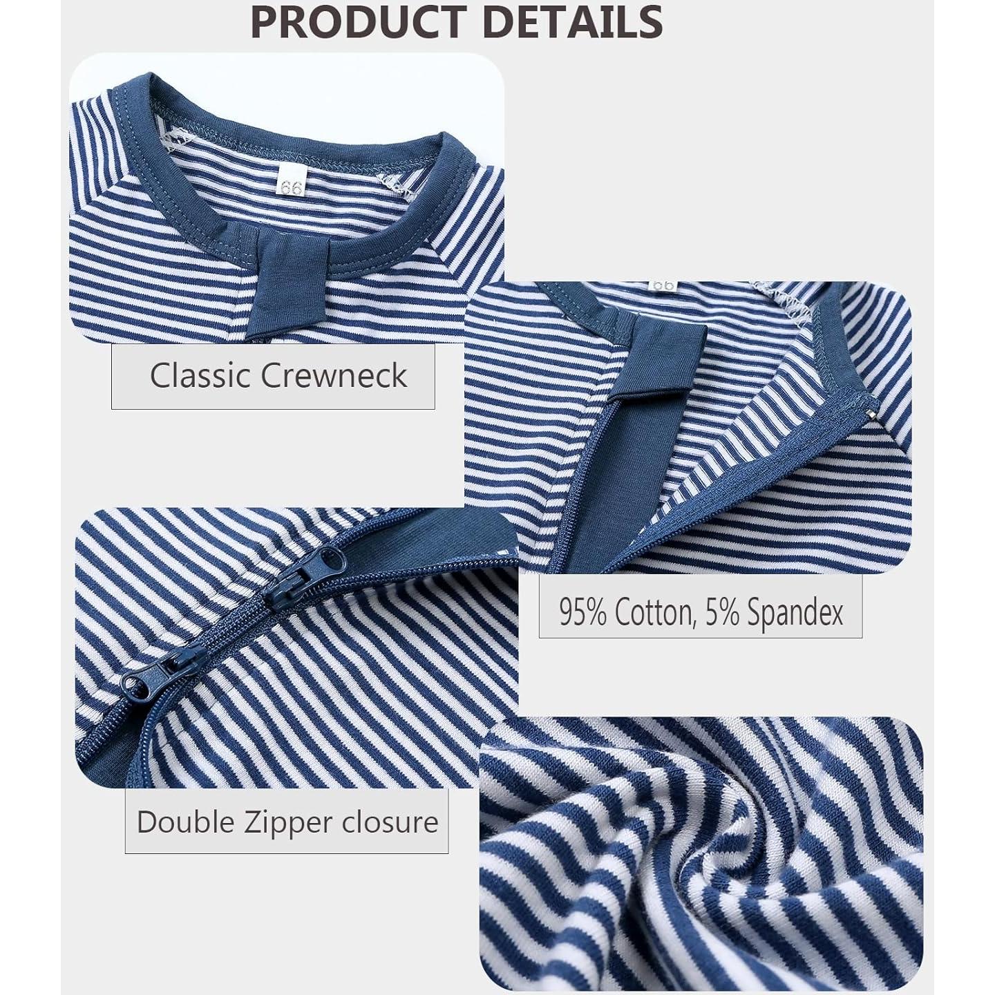 Conjunto de Monos para Bebés Feidoog 2Pack 6-12 Meses Azul