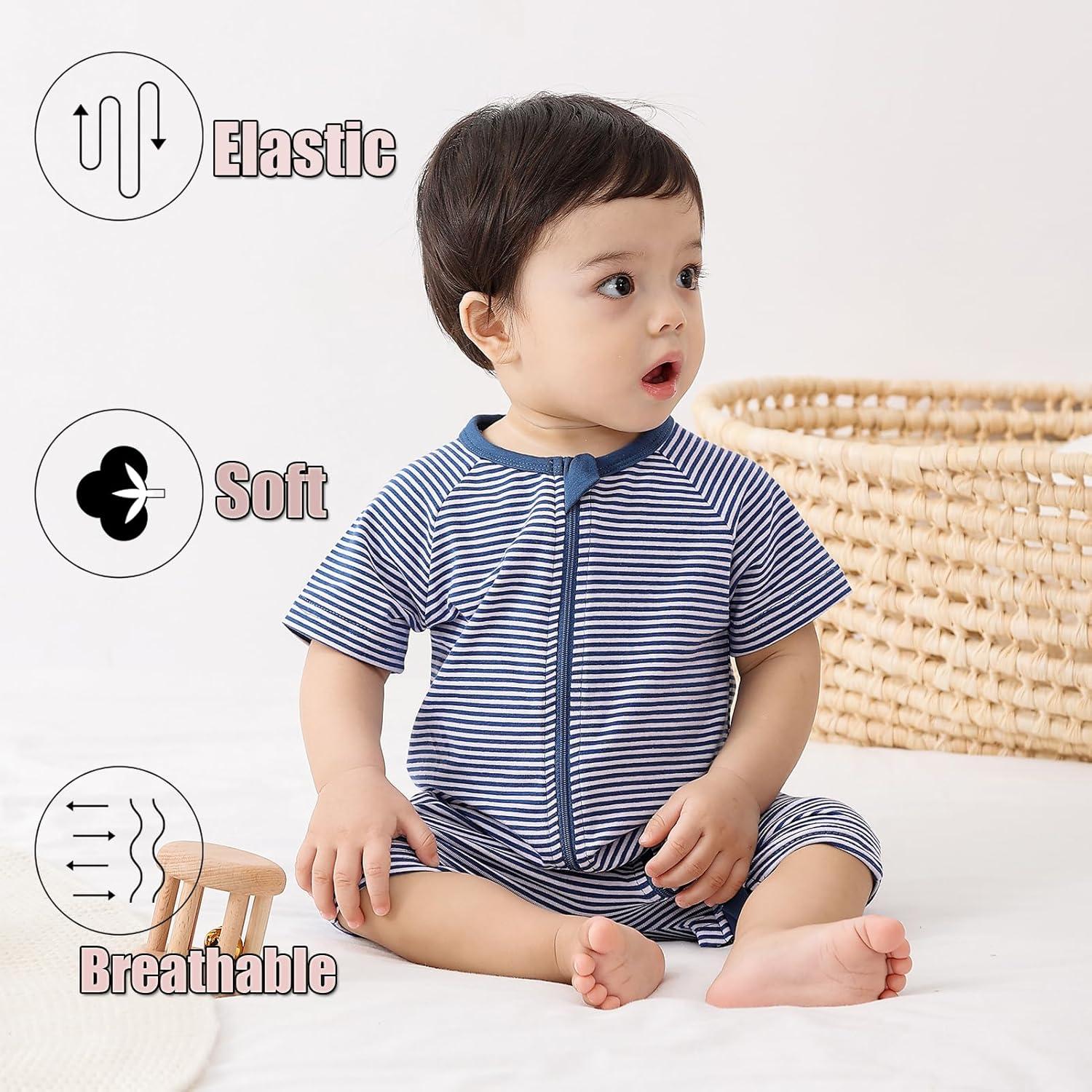 Conjunto de Monos para Bebés Feidoog 2Pack 6-12 Meses Azul