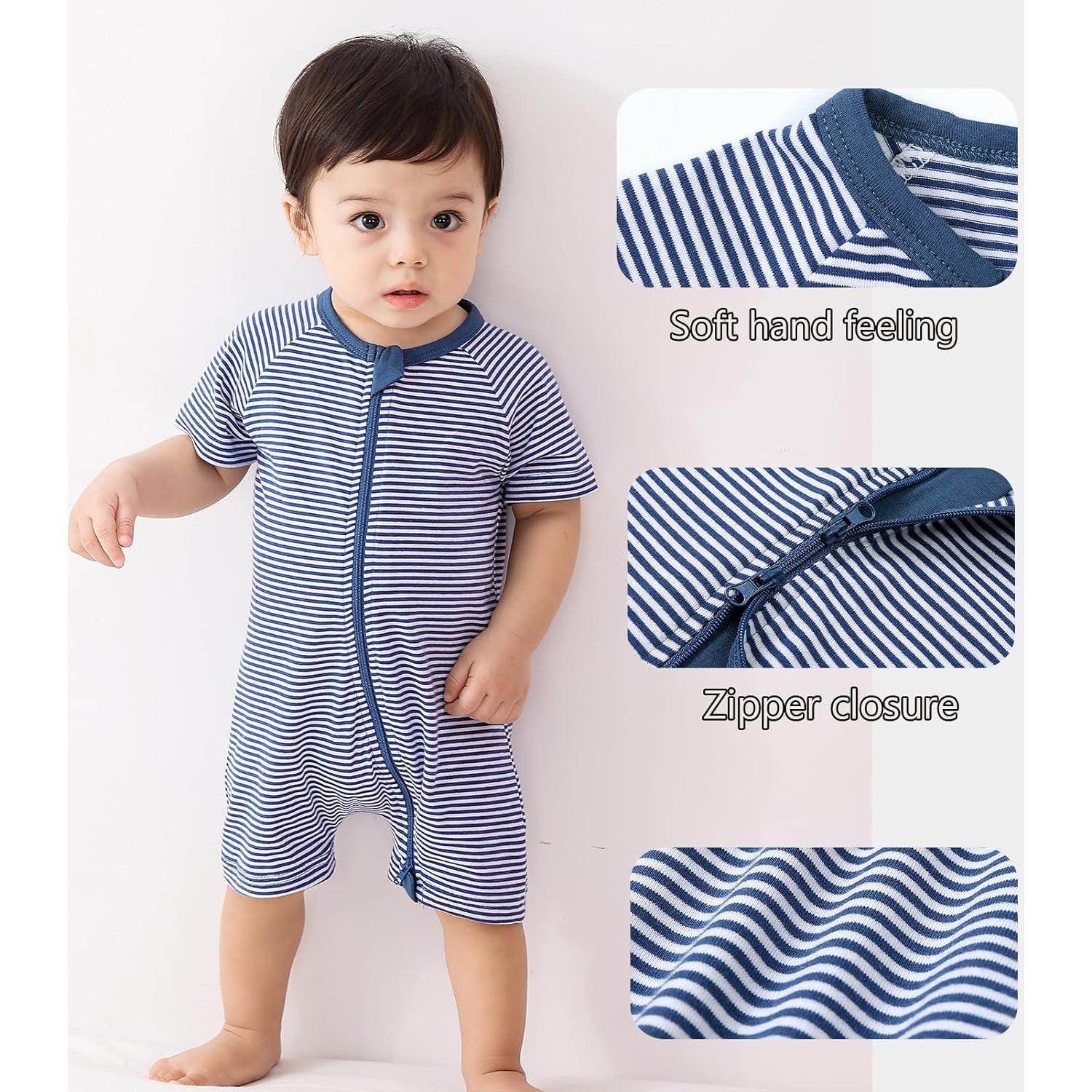 Conjunto de Monos para Bebés Feidoog 2Pack 6-12 Meses Azul