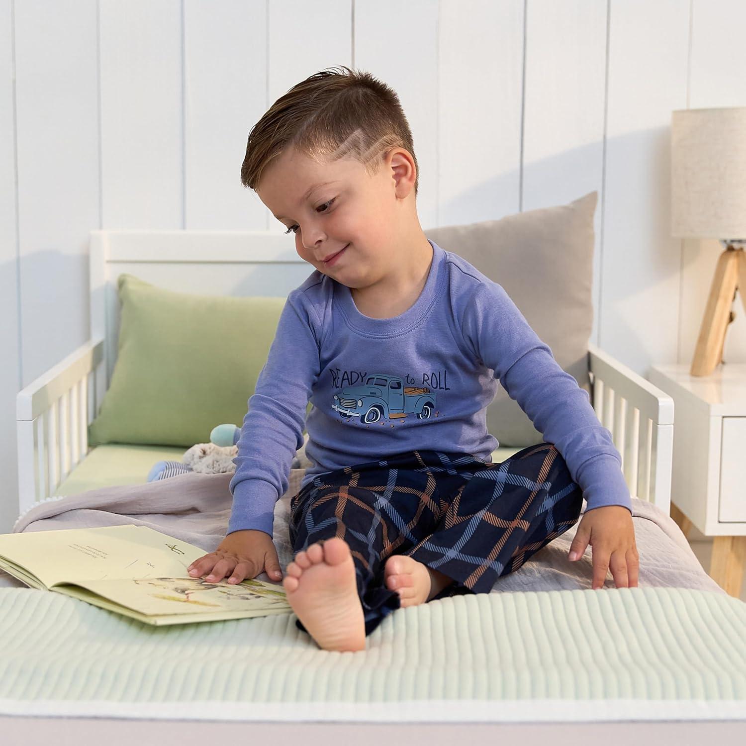 Conjunto de pijama 2 piezas Gerber para bebés 2T azul coche