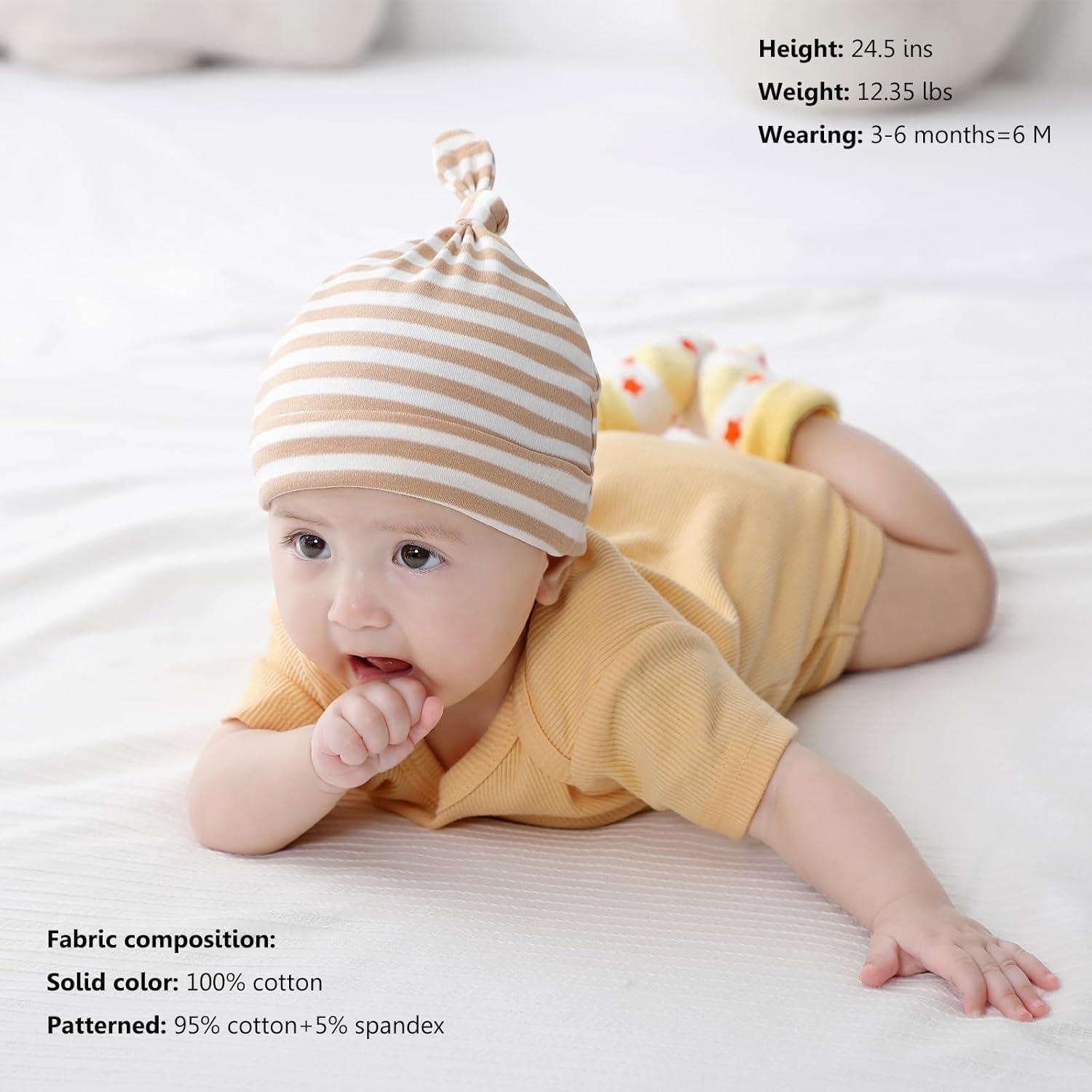 Bodysuit de Manga Corta para Bebé Algodón 5 Piezas 0-12 Meses