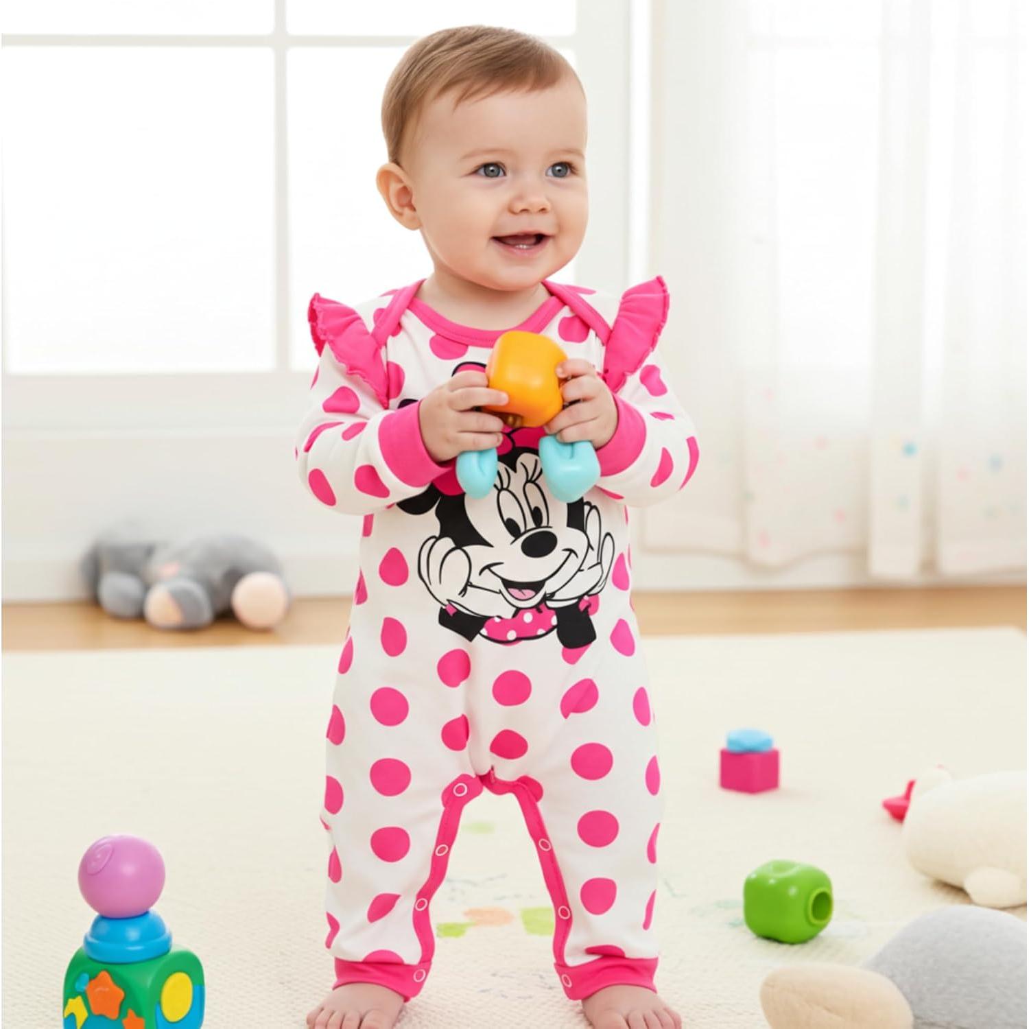 Conjunto Ropa Bebé Niña Disney Minnie Mouse 9-12 Meses Rosa
