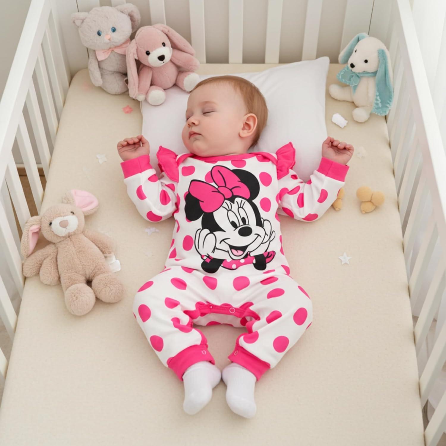 Conjunto Ropa Bebé Niña Disney Minnie Mouse 9-12 Meses Rosa