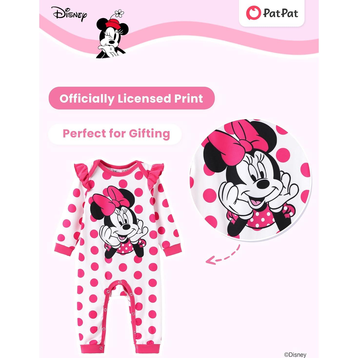 Conjunto Ropa Bebé Niña Disney Minnie Mouse 9-12 Meses Rosa