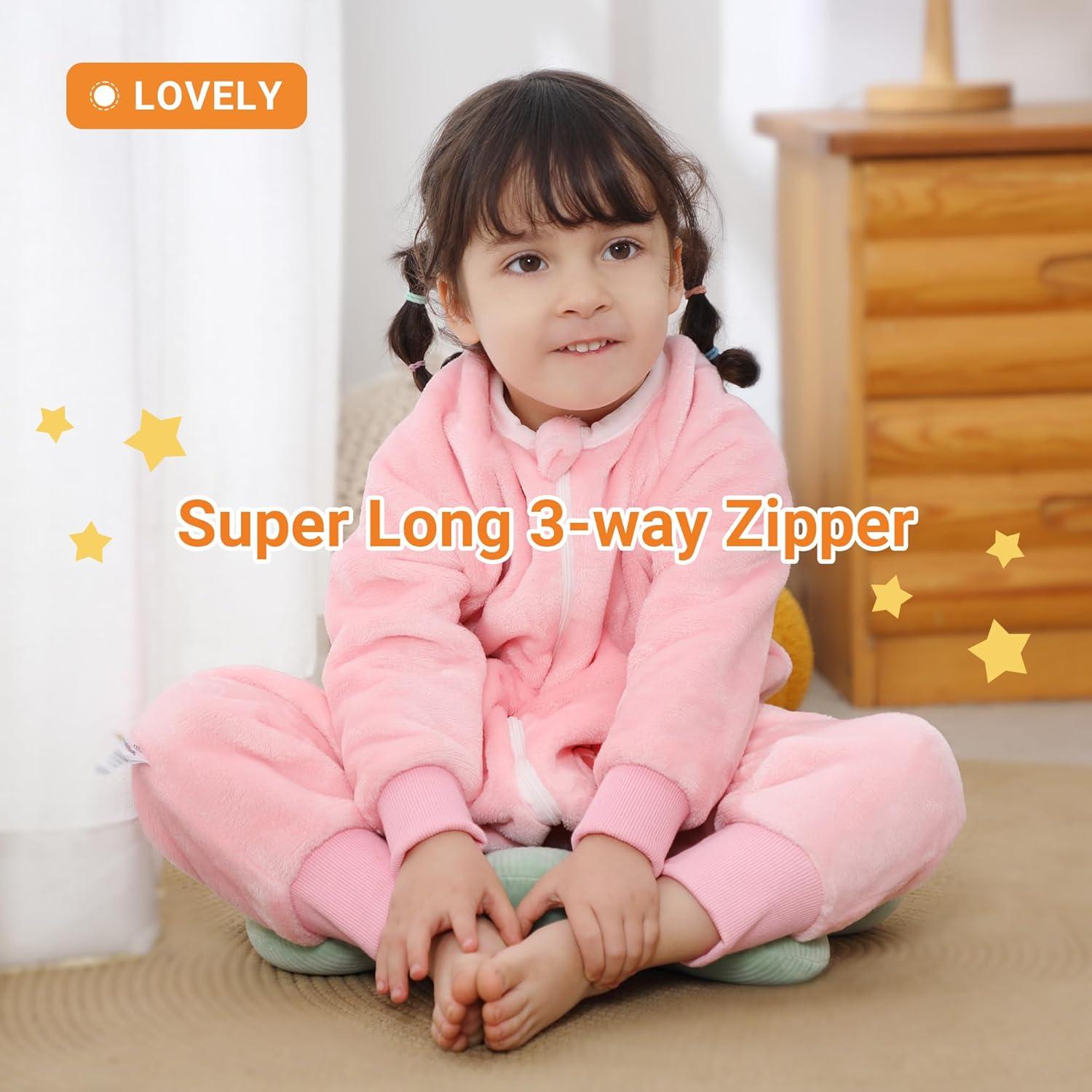 Saco de Dormir HAHASHOW para Bebés 9-18 Meses Rosa Unisex