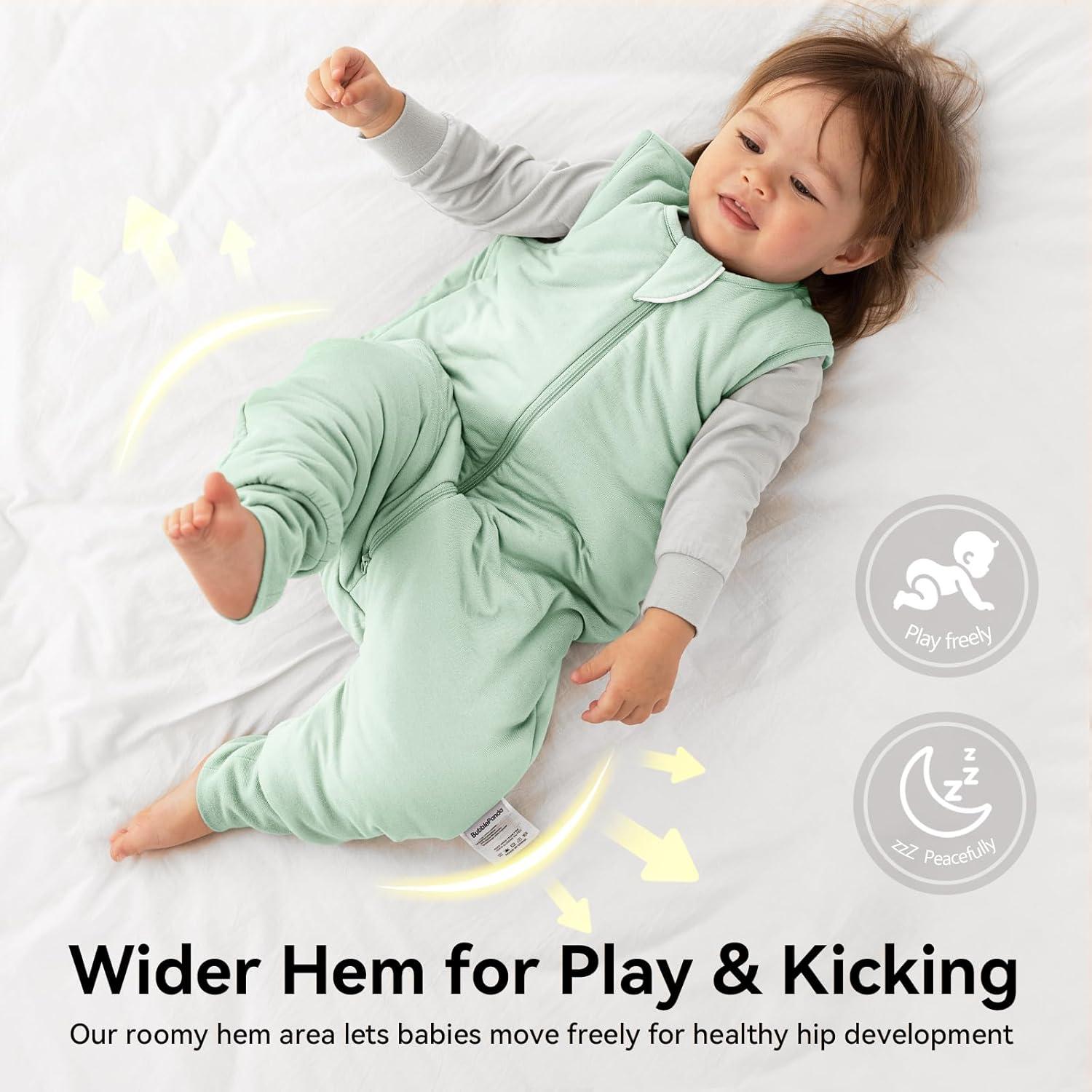 Saco de dormir unisex EasyFi 6-12 meses 1.0 Tog bambú verde