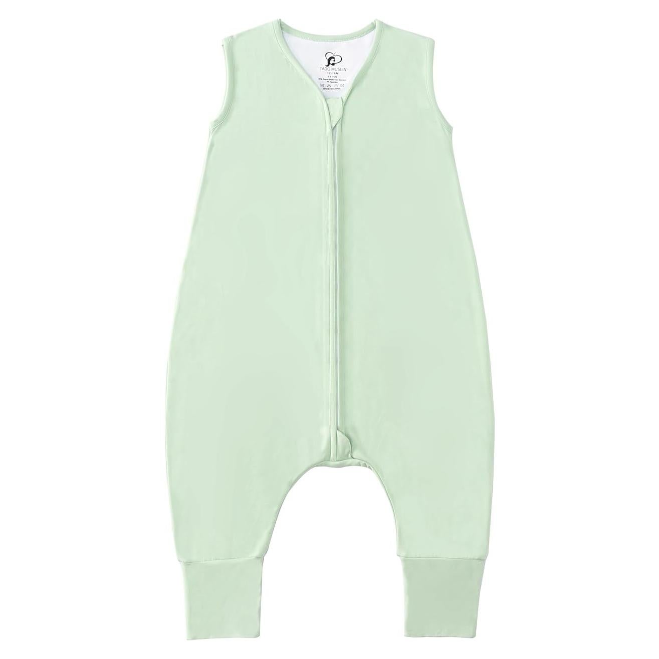 Saco de Sueño TADO MUSLIN Verde 12-18M 0.5 Tog Transpirable