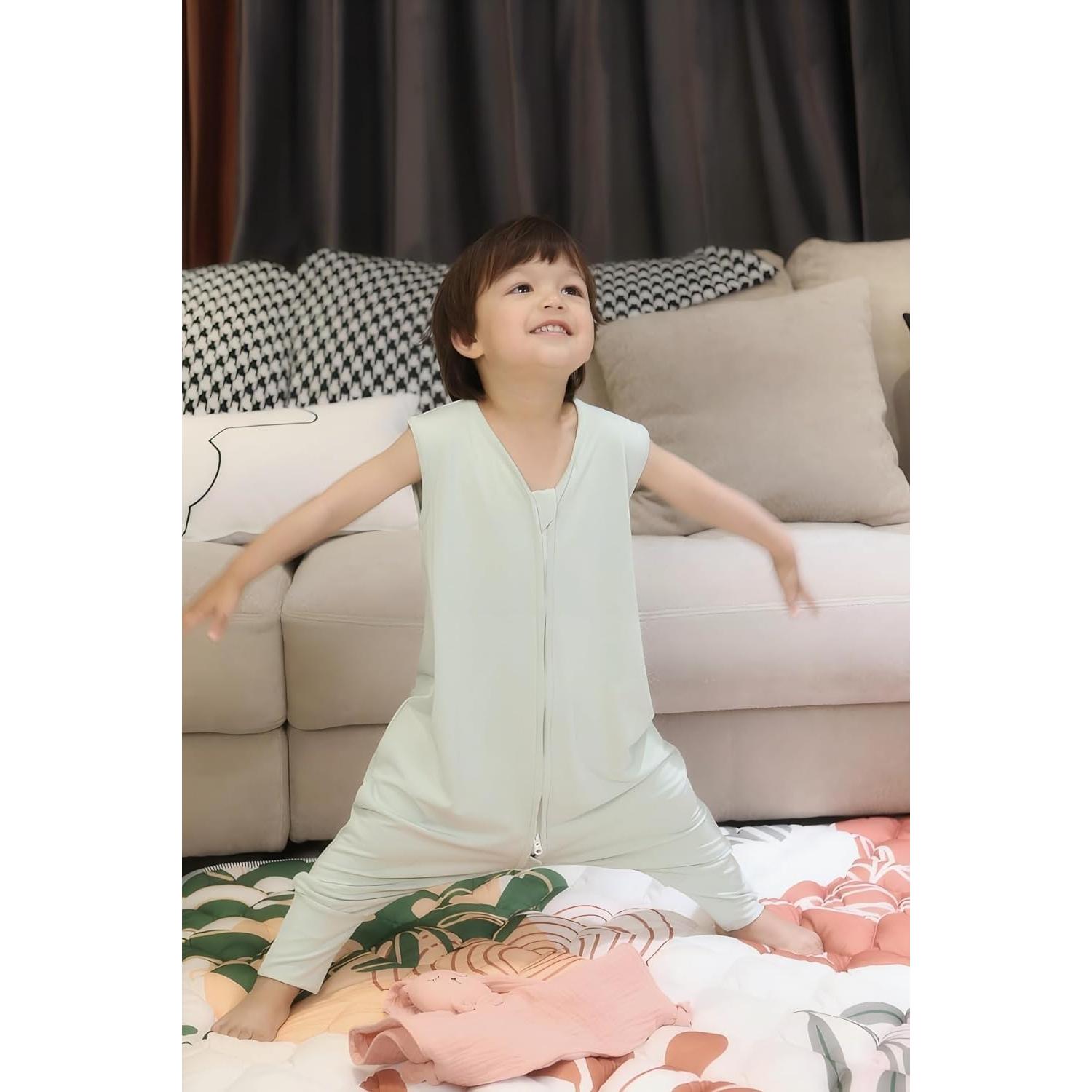 Saco de Sueño TADO MUSLIN Verde 12-18M 0.5 Tog Transpirable