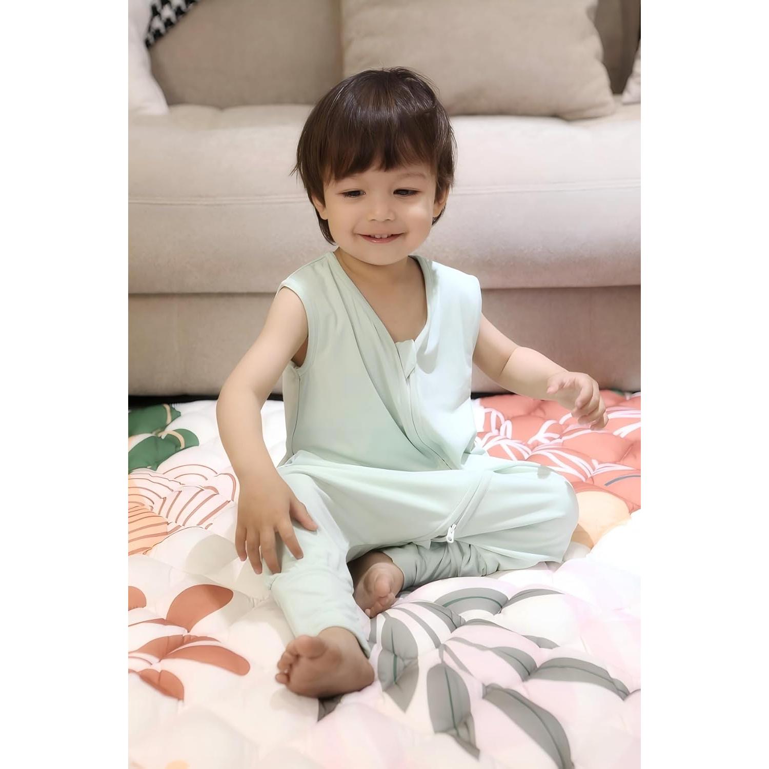 Saco de Sueño TADO MUSLIN Verde 12-18M 0.5 Tog Transpirable