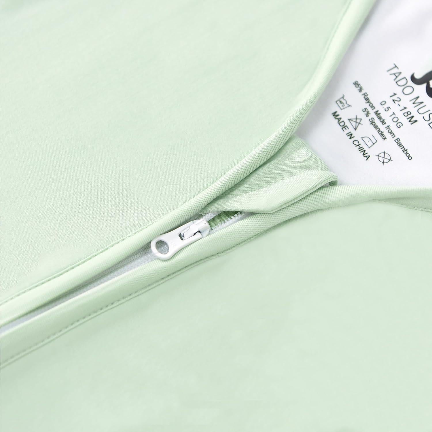 Saco de Sueño TADO MUSLIN Verde 12-18M 0.5 Tog Transpirable