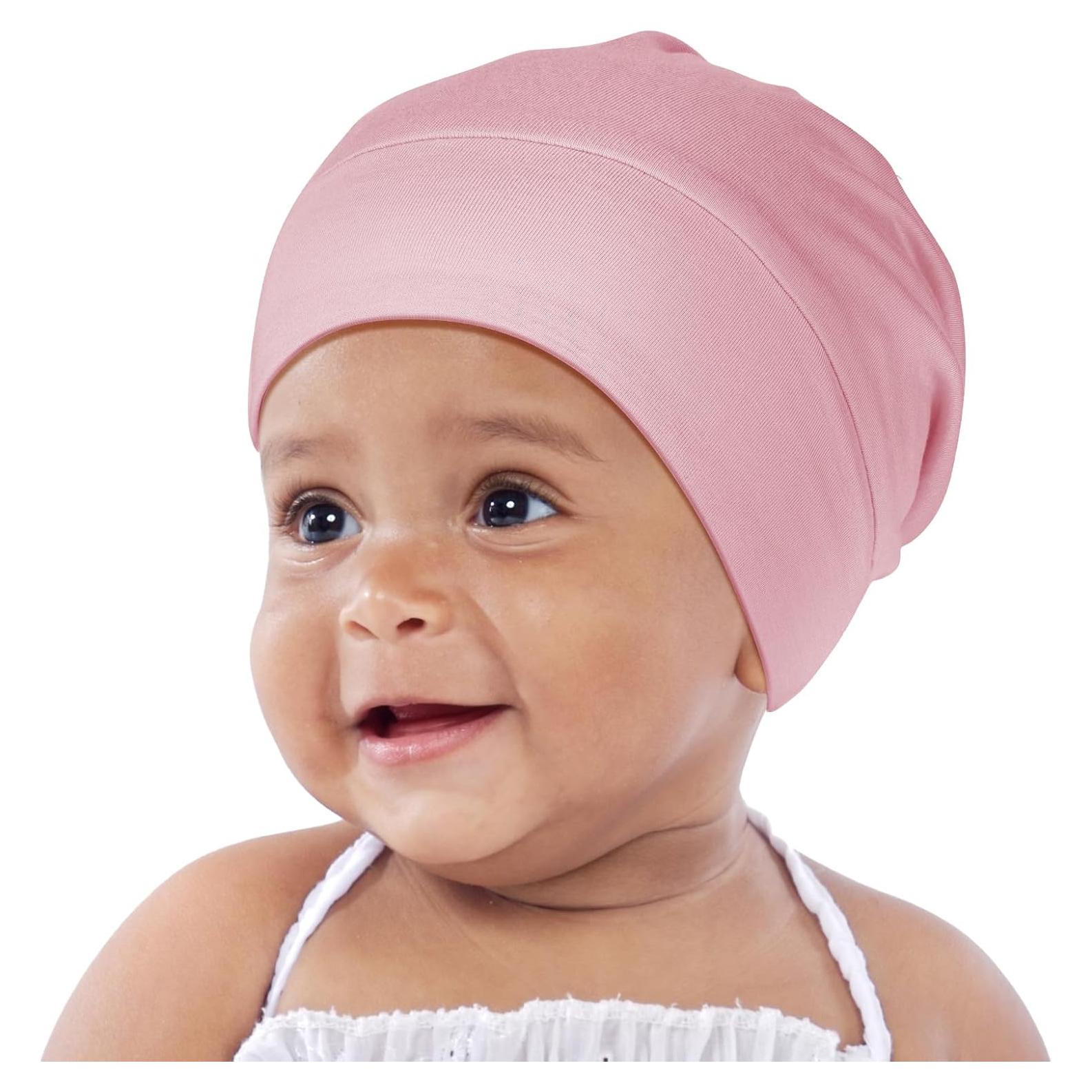 Bonete de Seda para Bebés OLESILK 0-6 Meses Rosa