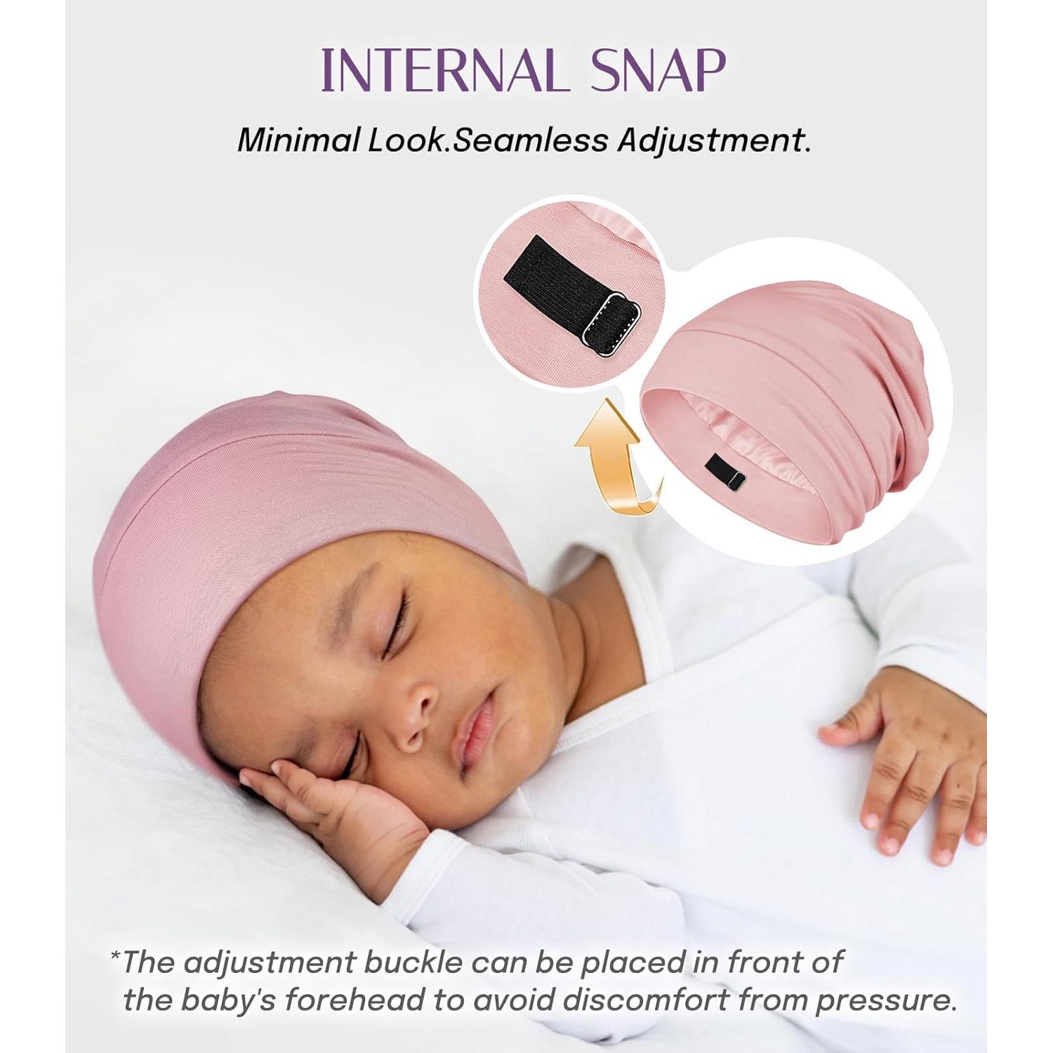 Bonete de Seda para Bebés OLESILK 0-6 Meses Rosa