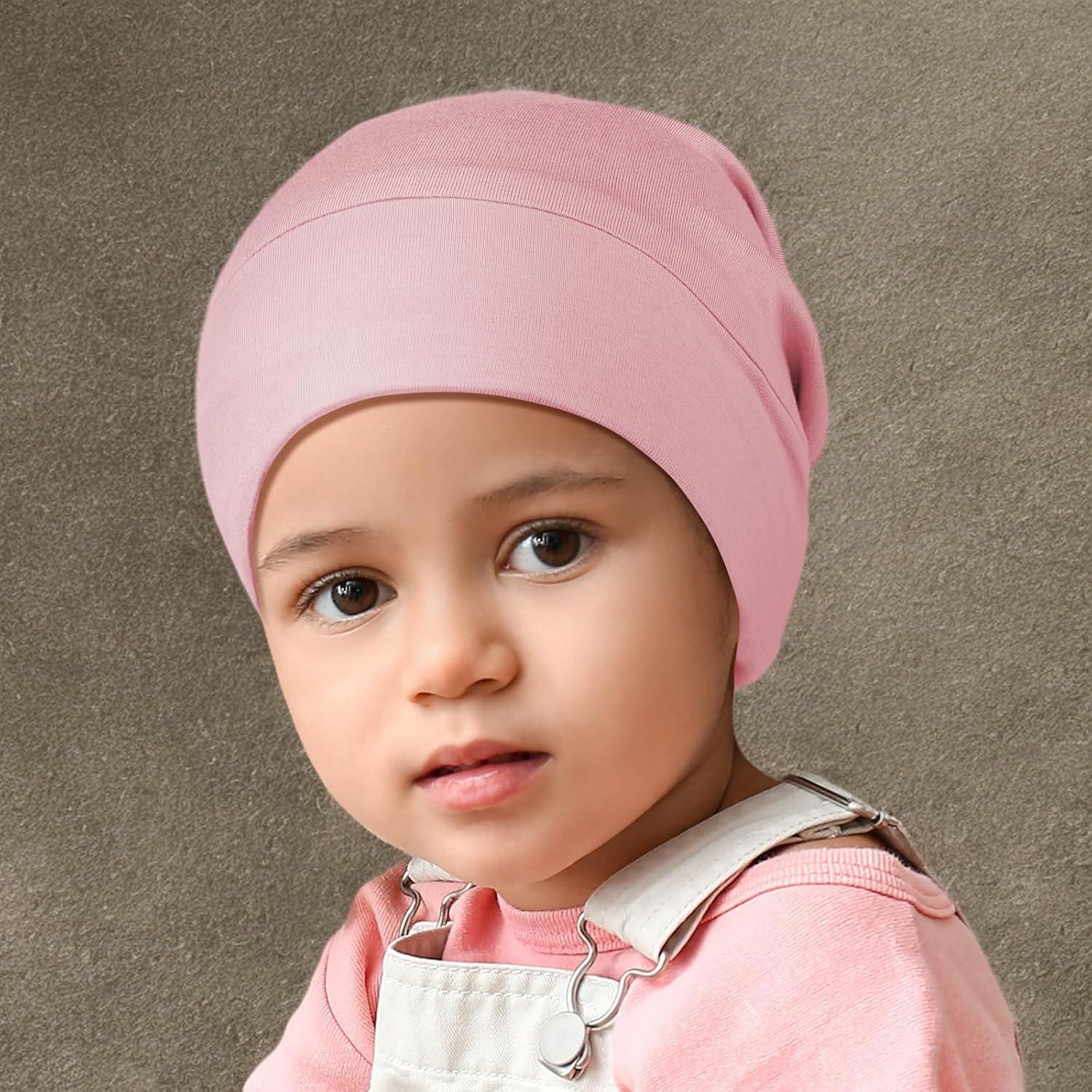 Bonete de Seda para Bebés OLESILK 0-6 Meses Rosa