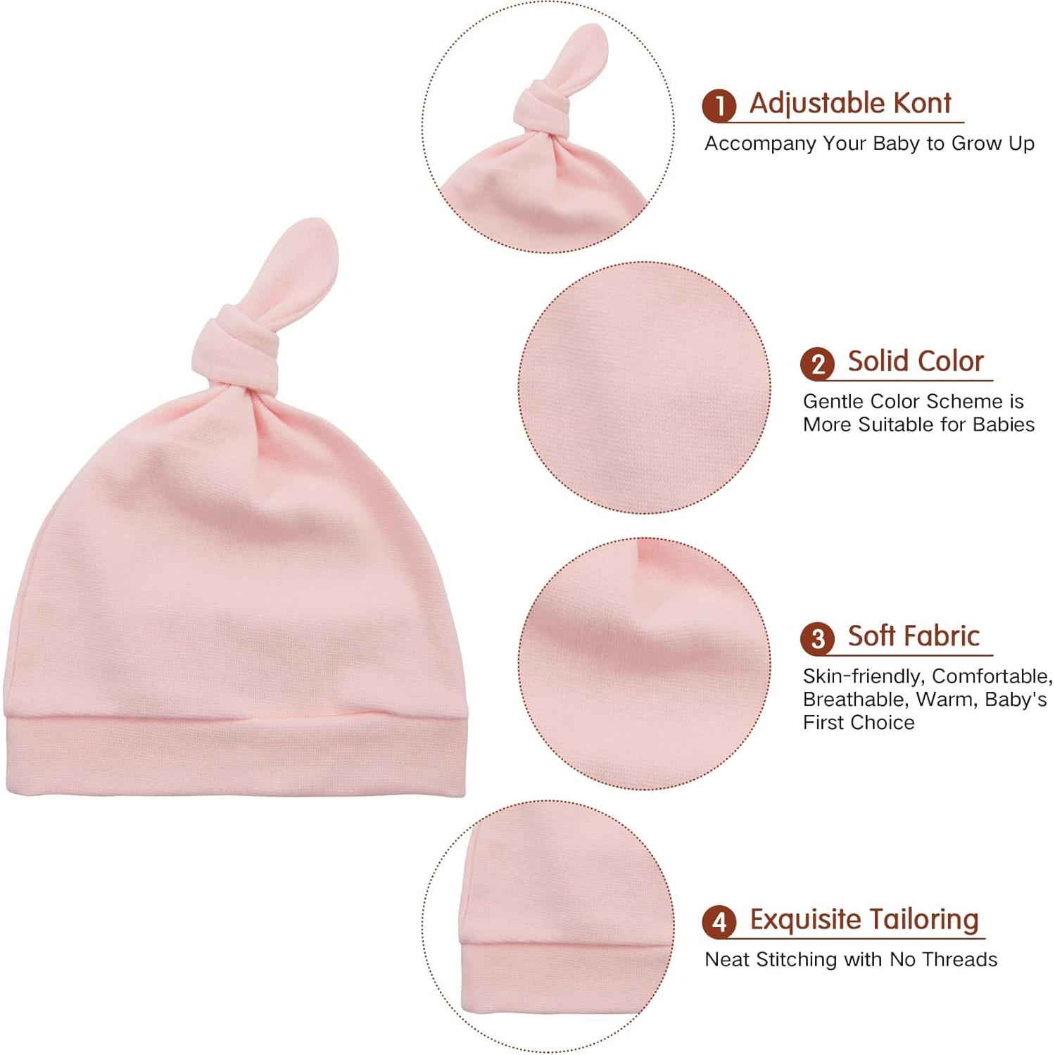 Conjunto Gorro y Manoplas Durio para Bebés 0-6 Meses Gris/Rosa
