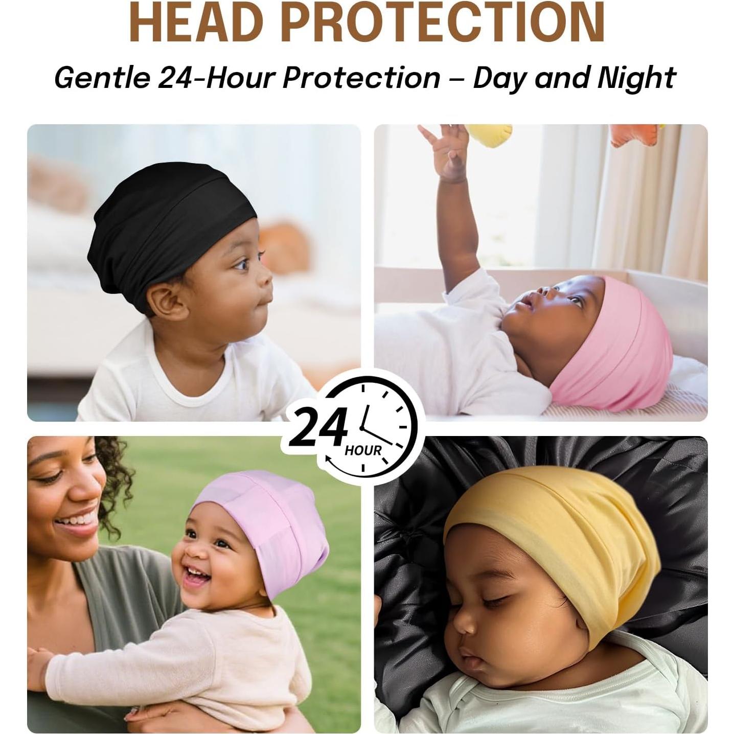 Bonete de Dormir Fittia para Bebés 0-6 Meses, Satén Suave