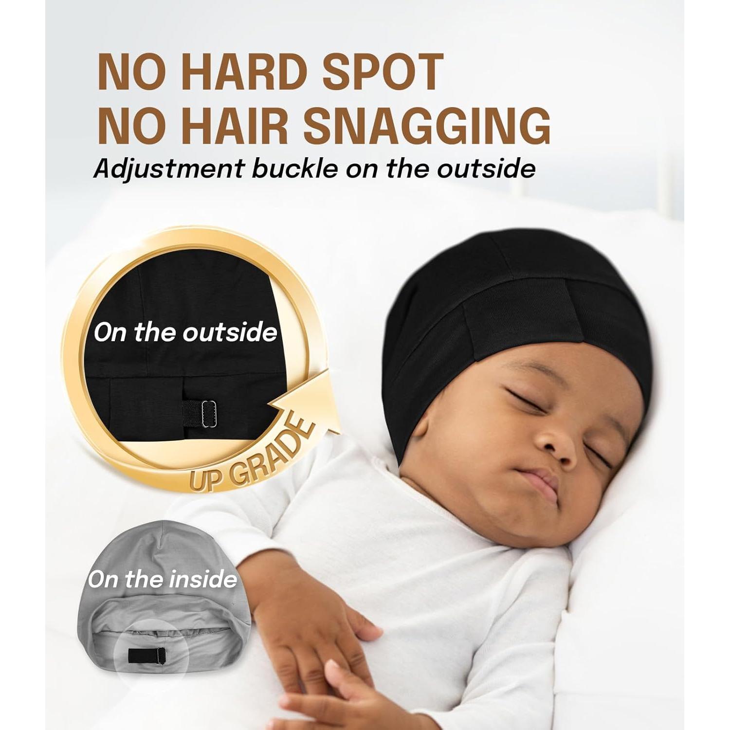 Bonete de Dormir Fittia para Bebés 0-6 Meses, Satén Suave