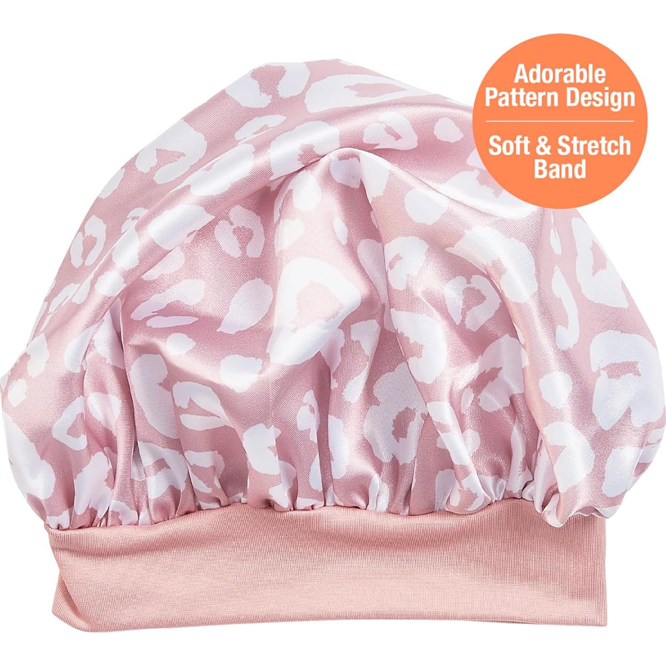 Gorro de Satén para Bebé Red by Kiss Leopardo Rosa 6-18M
